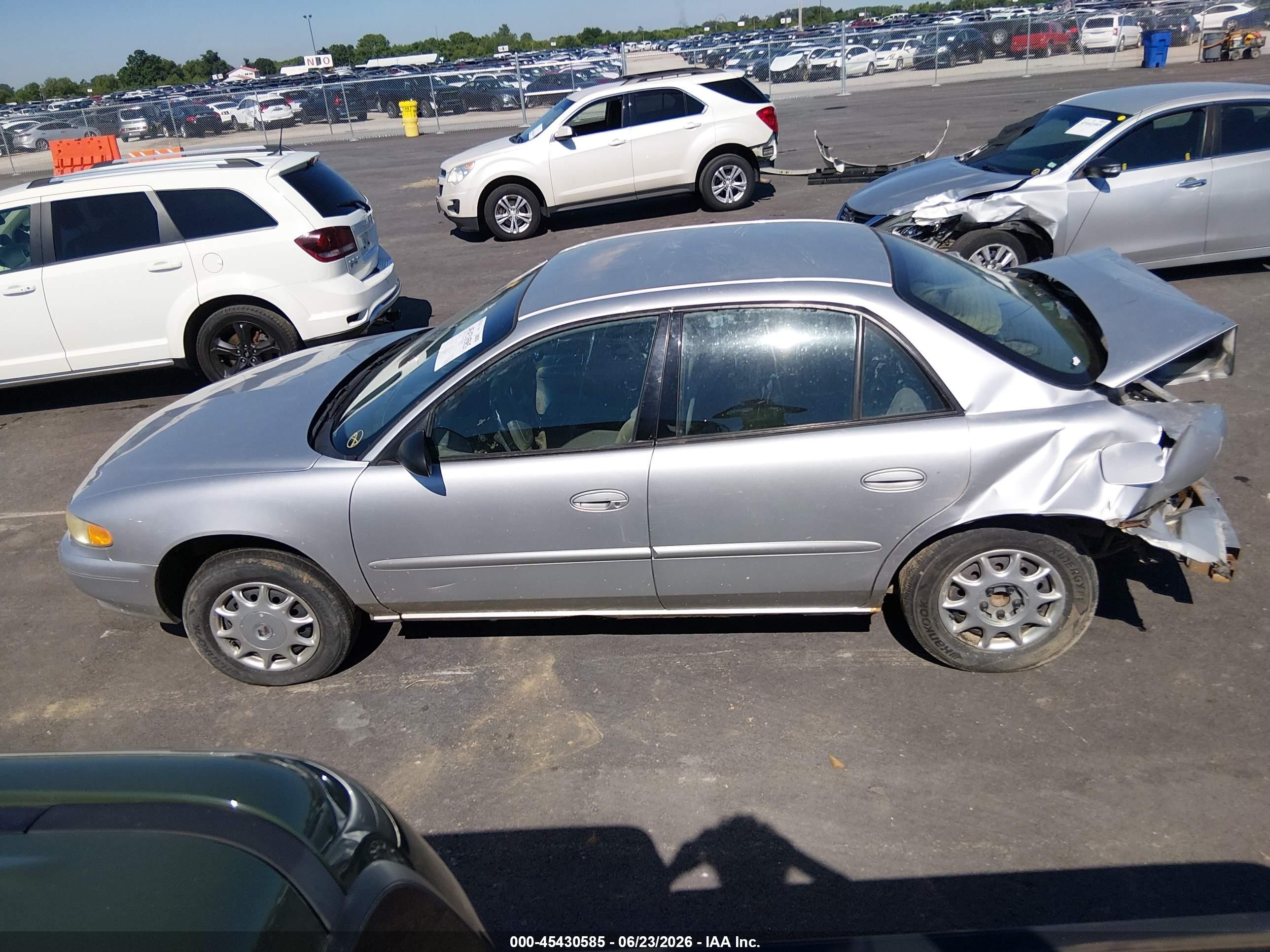 2003 Buick Century Custom Silver vin: 2G4WS52JX31182396