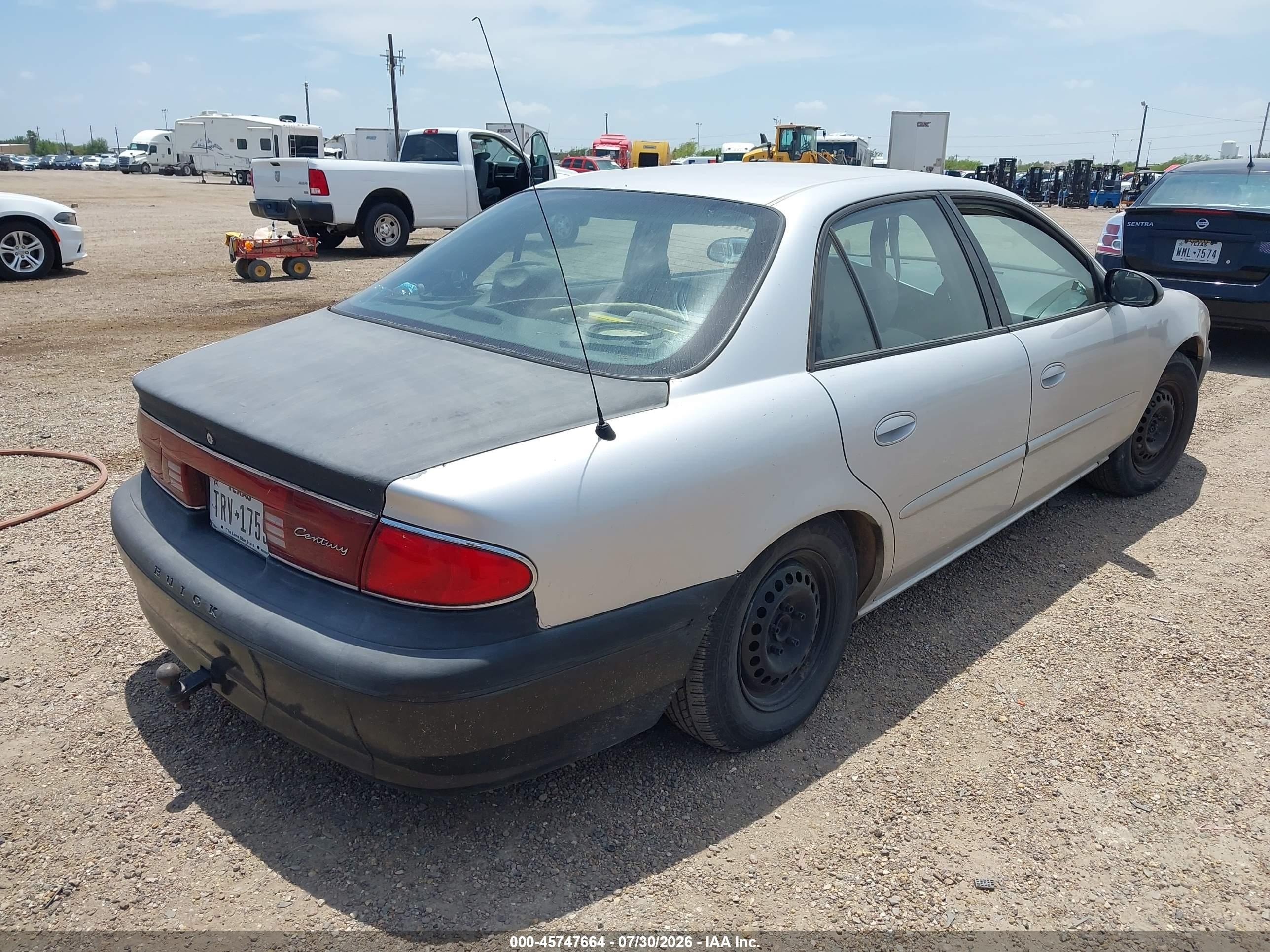 2003 Buick Century Custom Silver vin: 2G4WS52JX31212108