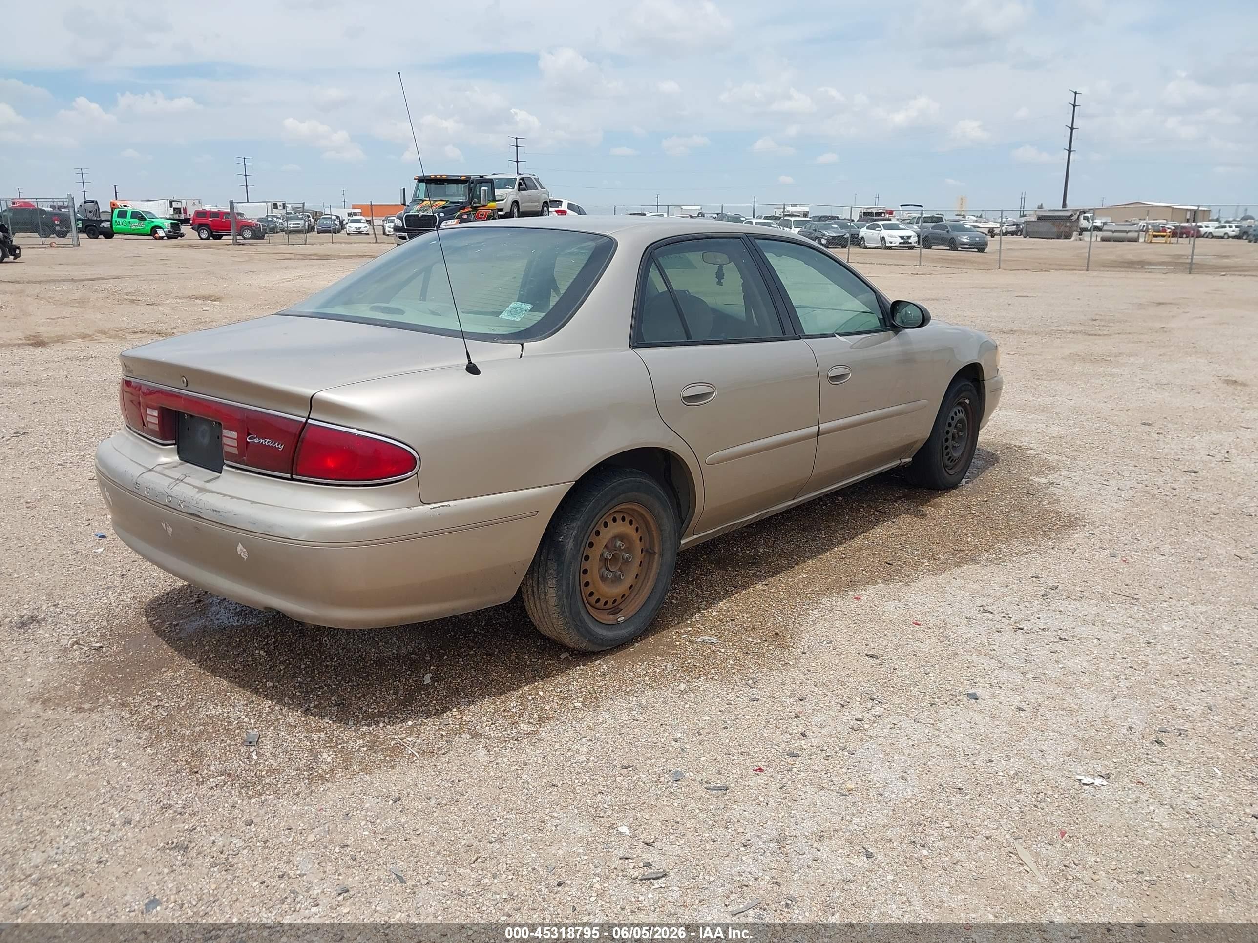 2003 Buick Century Custom Tan vin: 2G4WS52JX31240121