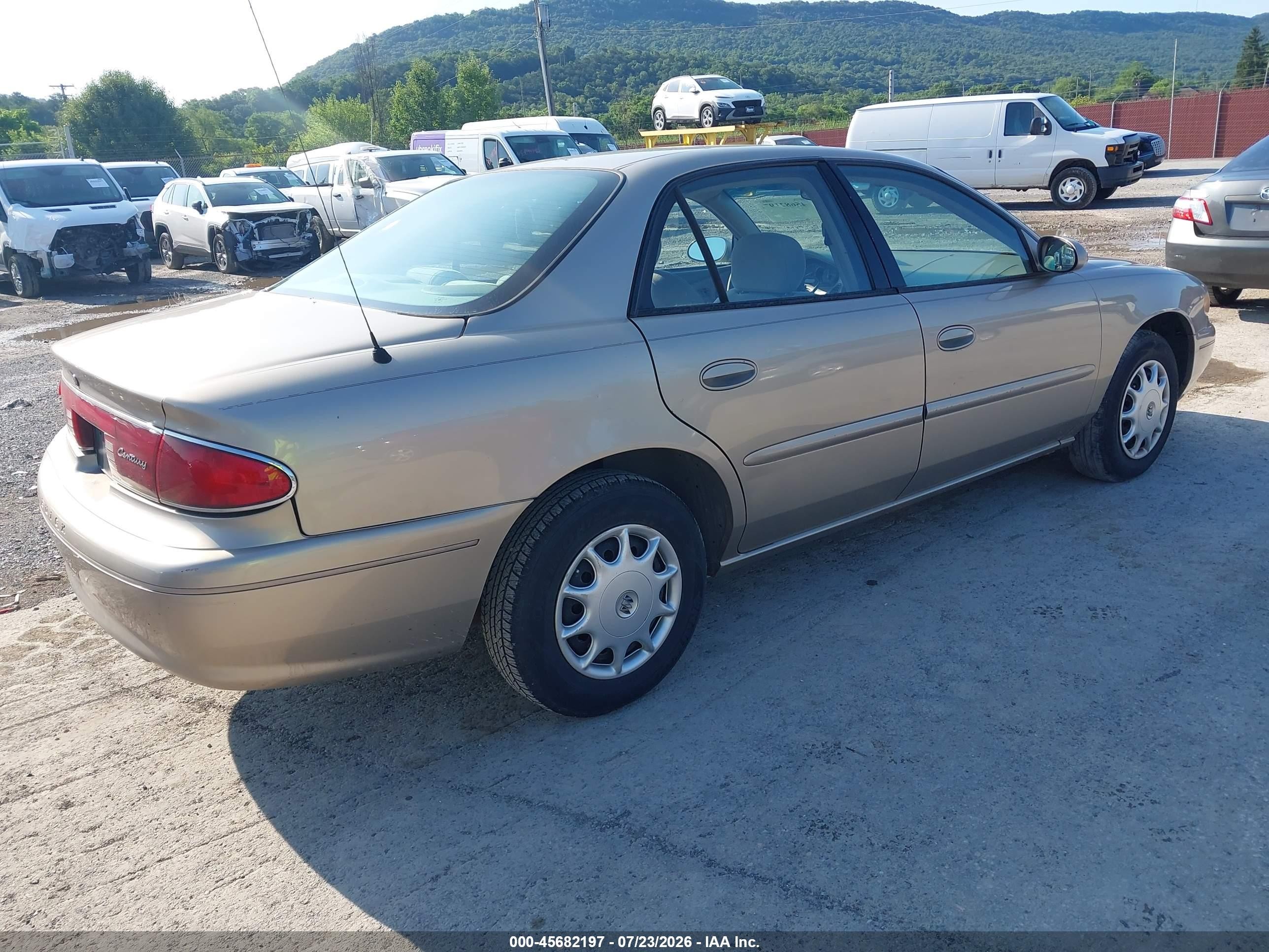 2003 Buick Century Custom Gold vin: 2G4WS52JX31254665