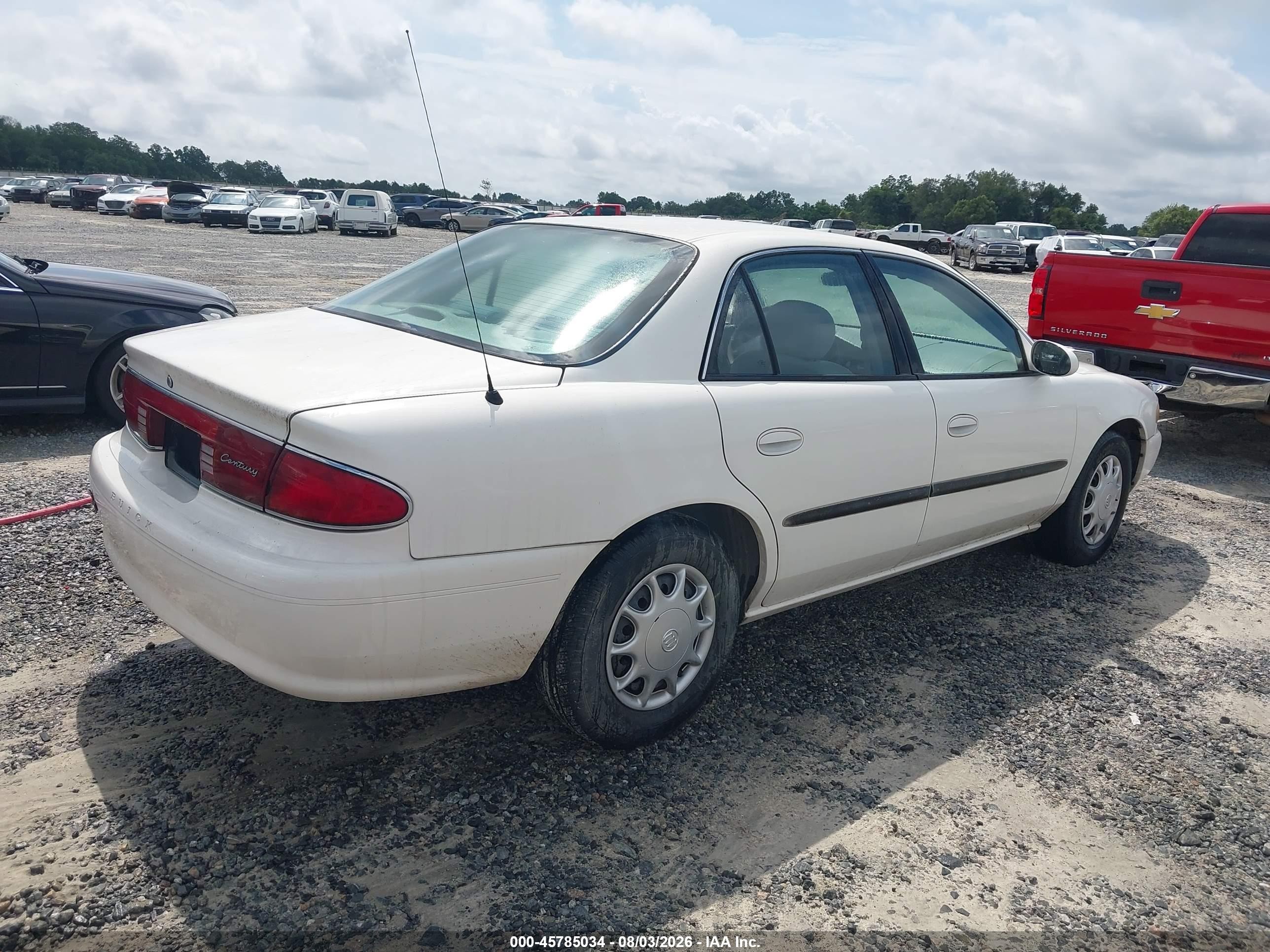 2004 Buick Century   White vin: 2G4WS52JX41286078