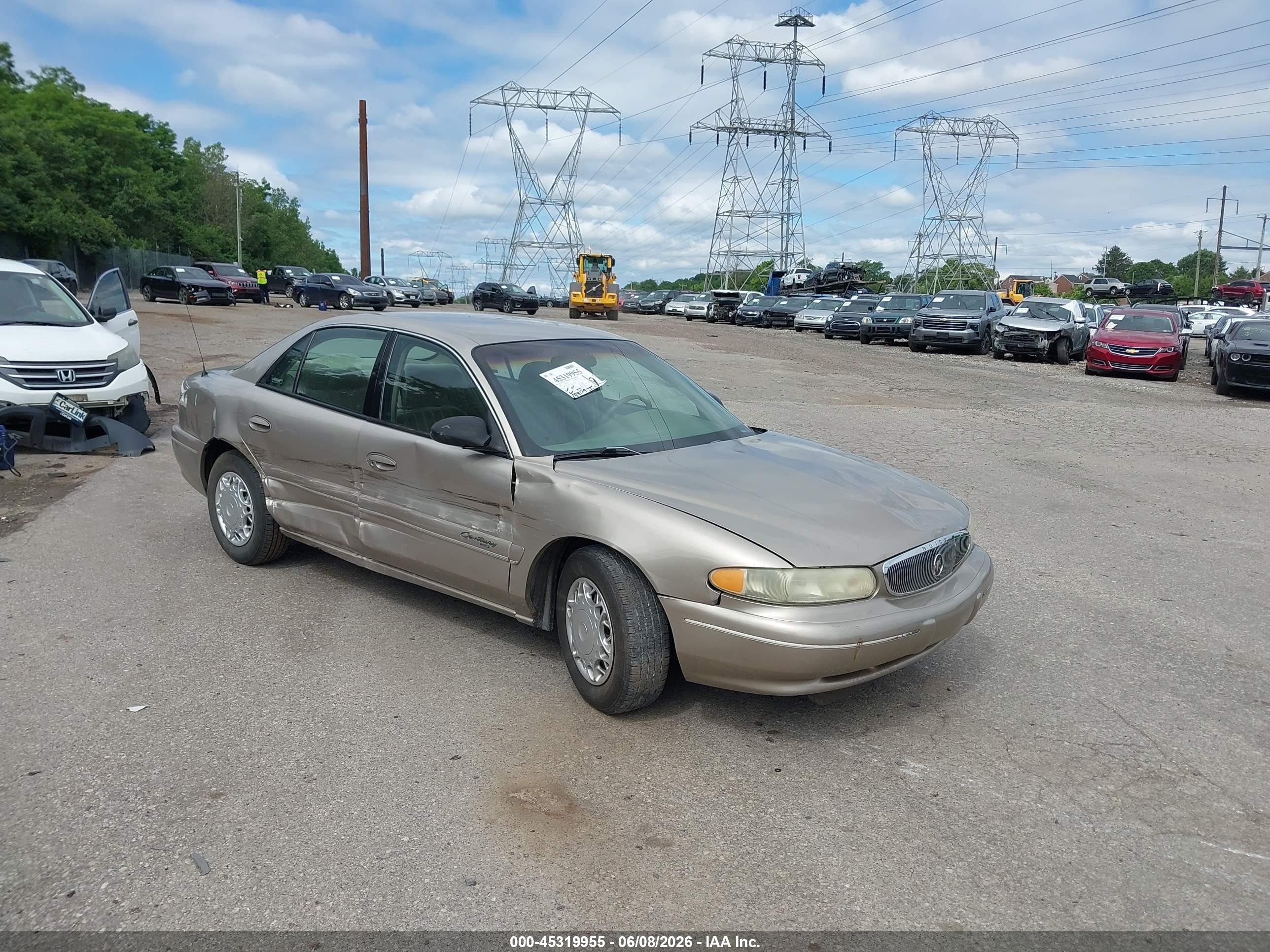 1999 Buick Century Custom Gold vin: 2G4WS52M0X1415072
