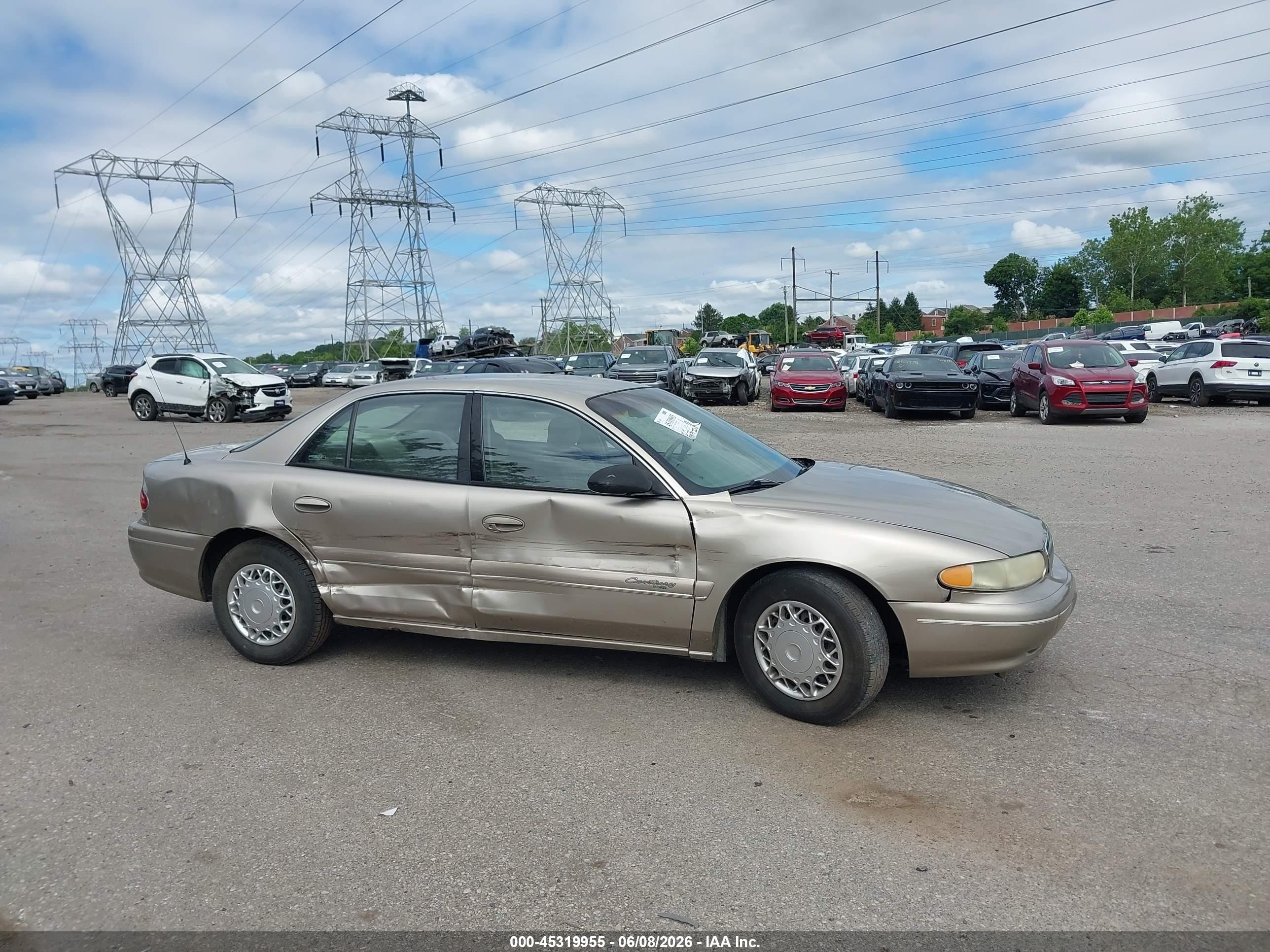 1999 Buick Century Custom Gold vin: 2G4WS52M0X1415072