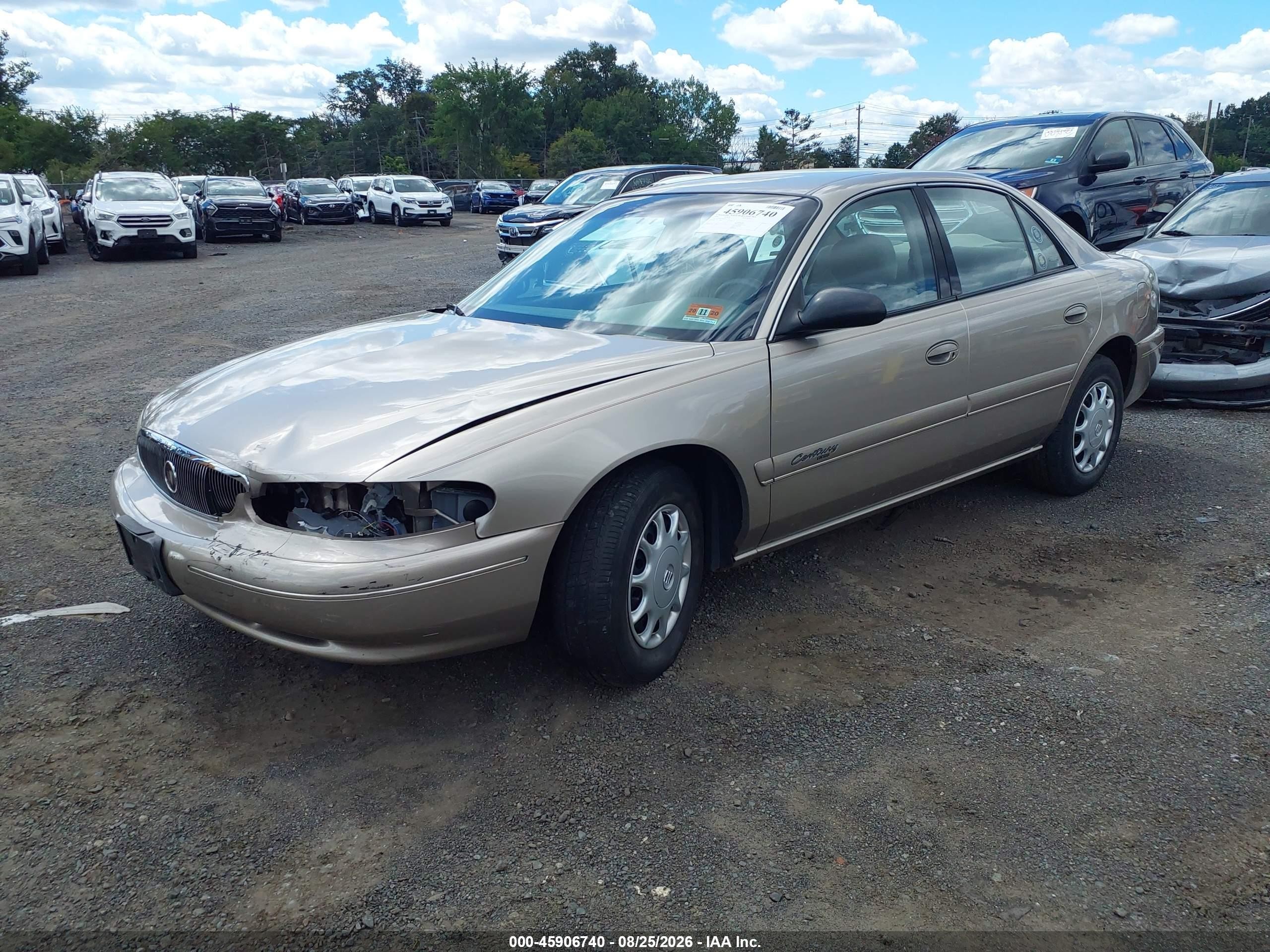 1999 Buick Century Custom Gold vin: 2G4WS52M0X1417596