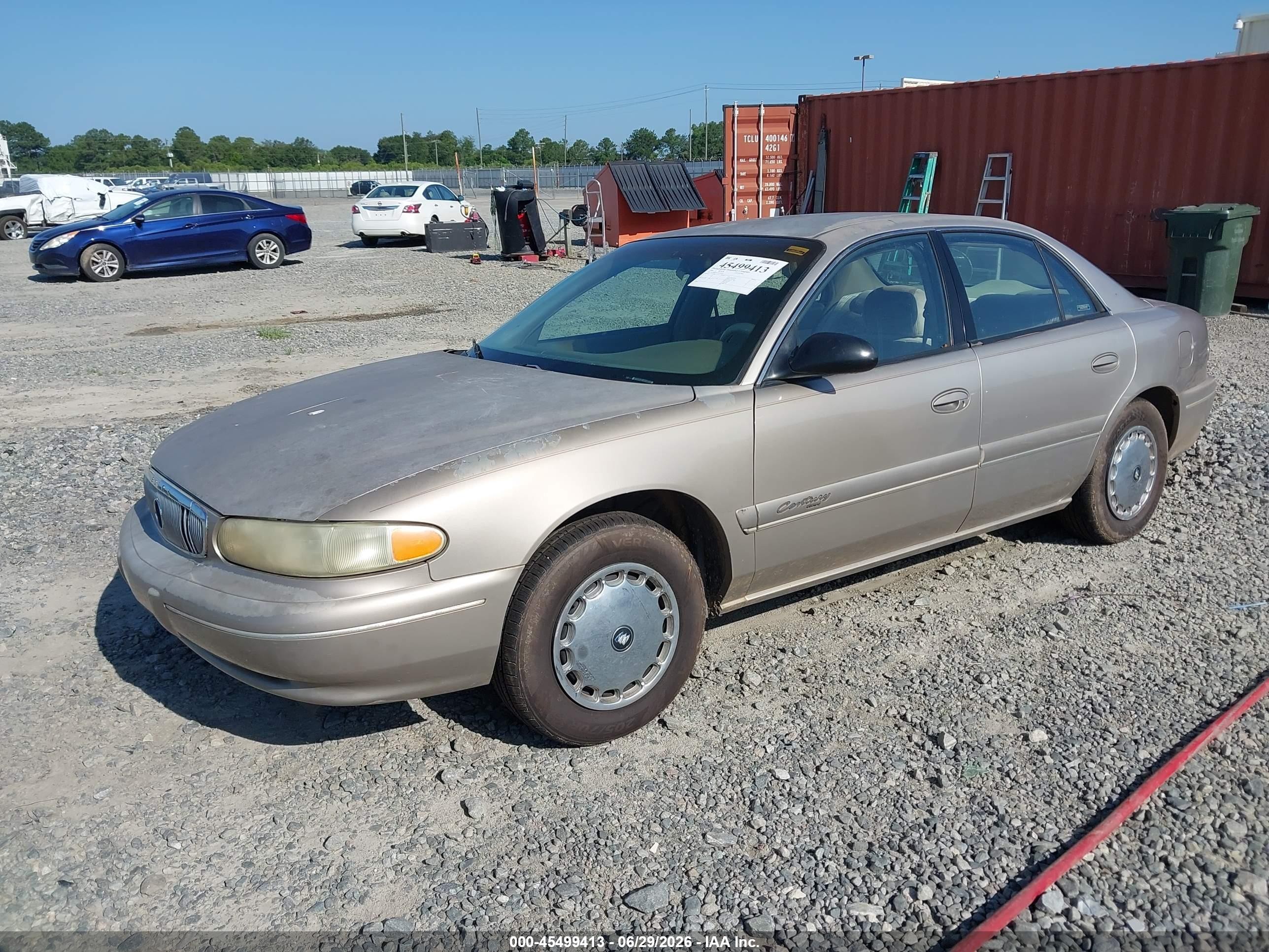 1999 Buick Century Custom Champagne vin: 2G4WS52M1X1440336