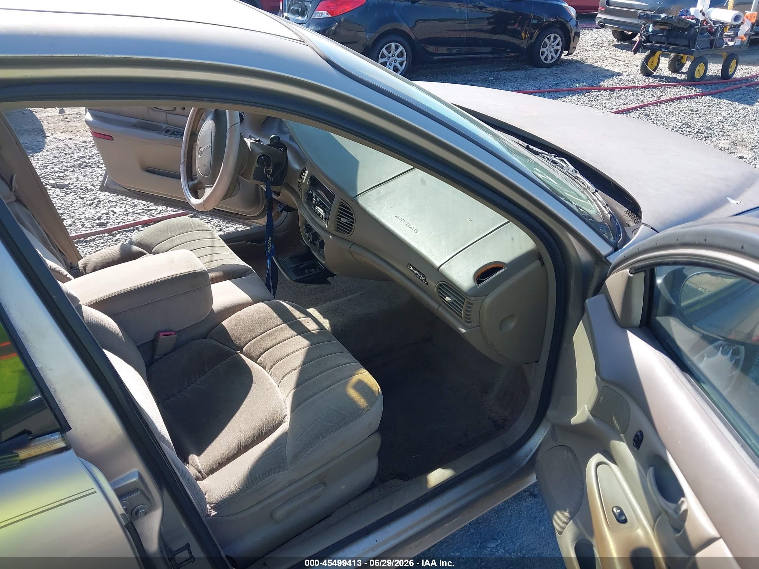 1999 Buick Century Custom Champagne vin: 2G4WS52M1X1440336