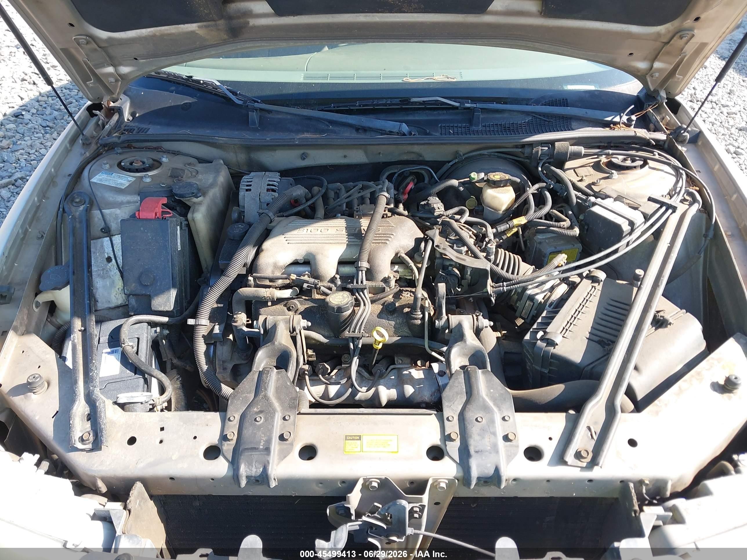 1999 Buick Century Custom Champagne vin: 2G4WS52M1X1440336