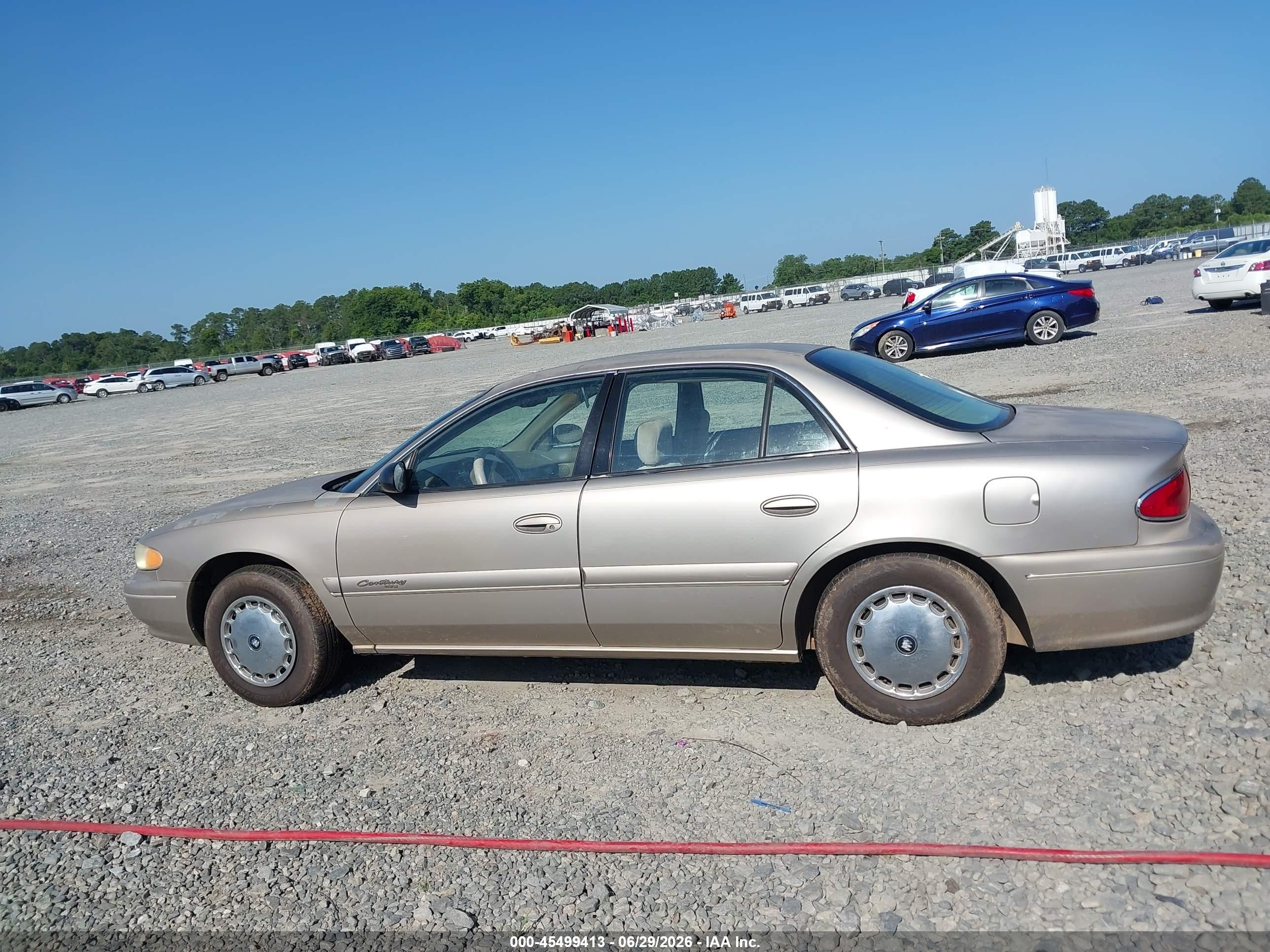 1999 Buick Century Custom Champagne vin: 2G4WS52M1X1440336