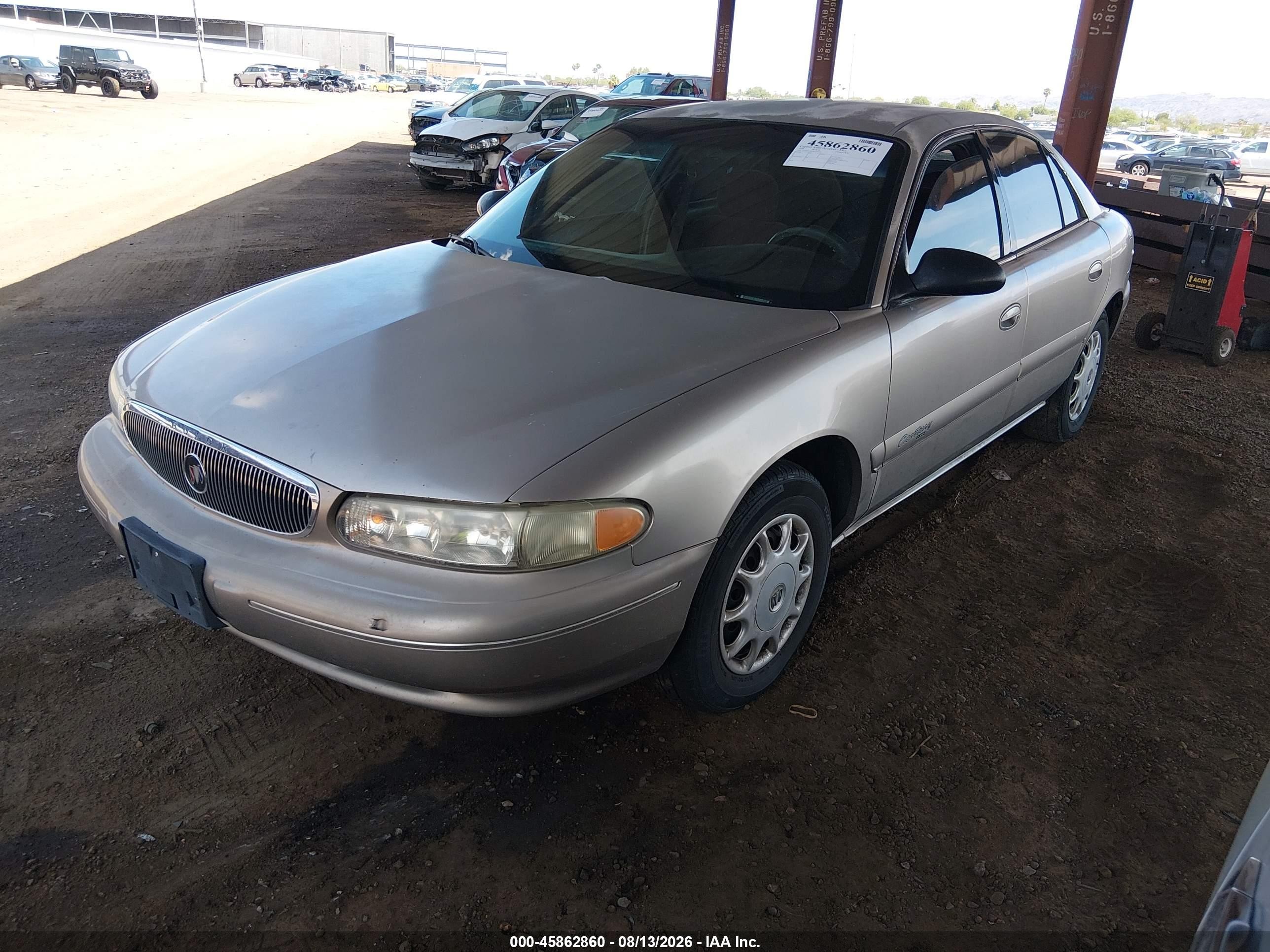 1998 Buick Century Custom Золотой vin: 2G4WS52M3W1529792