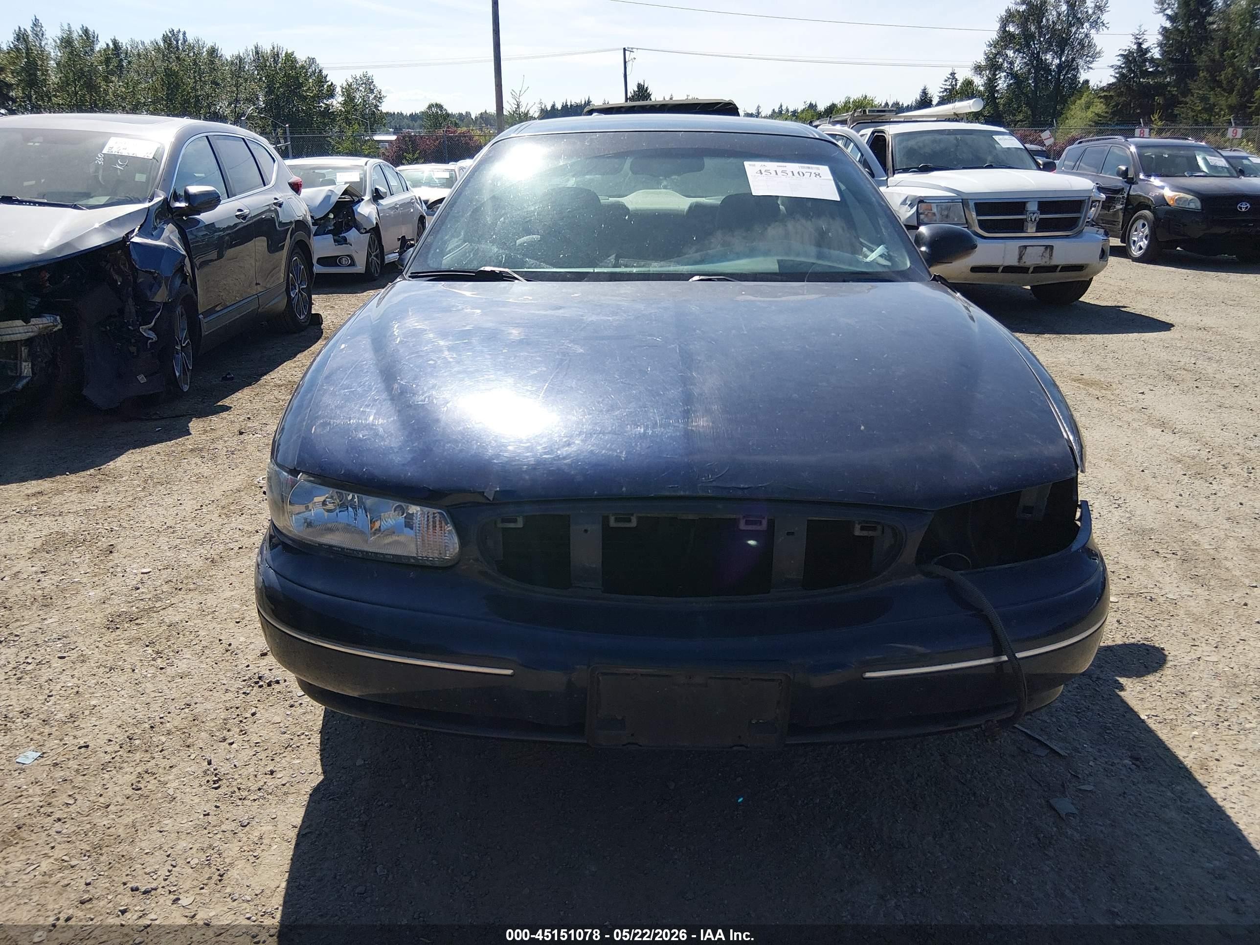 1999 Buick Century Custom Dark Blue vin: 2G4WS52M4X1482029