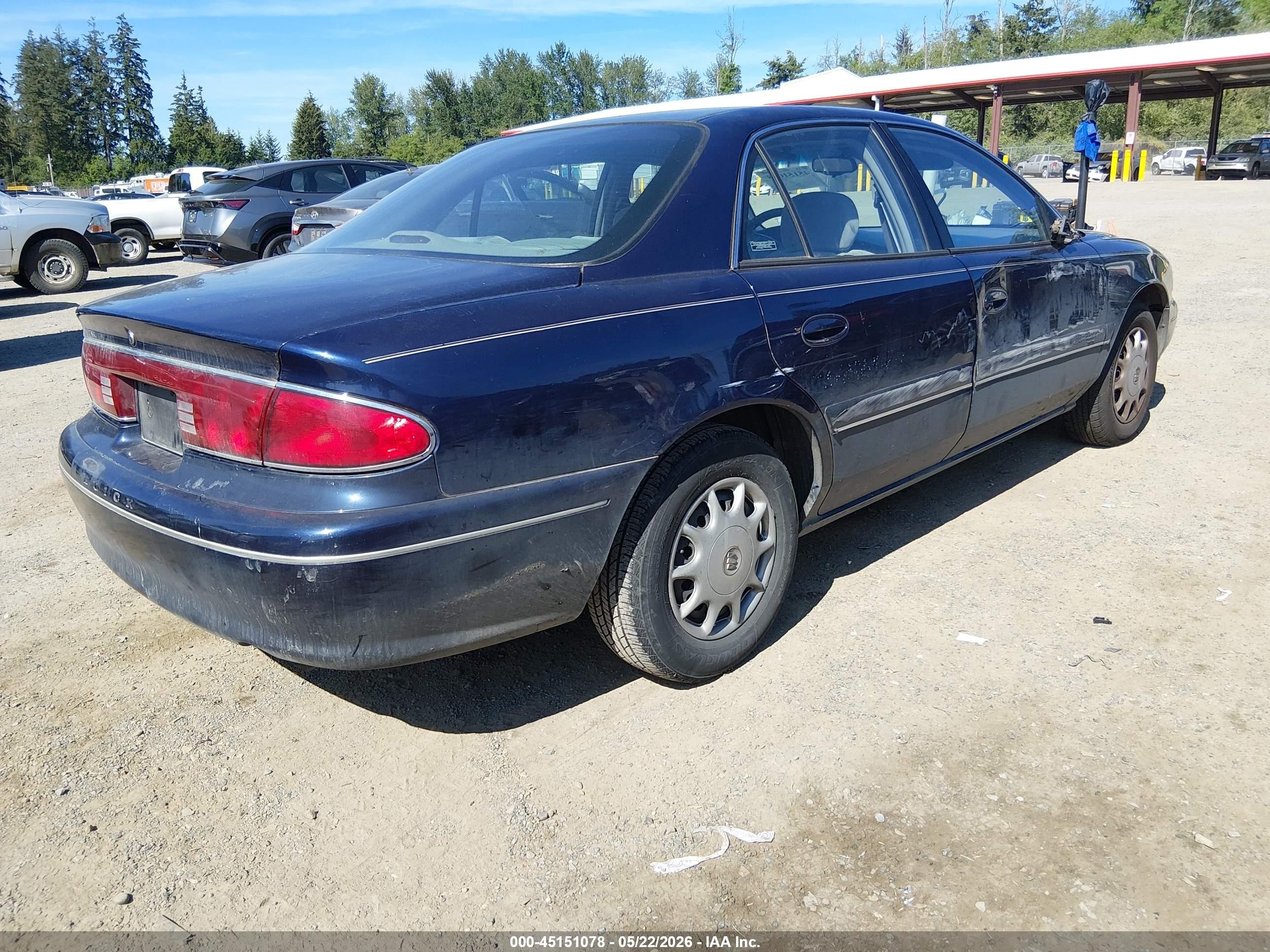 1999 Buick Century Custom Dark Blue vin: 2G4WS52M4X1482029