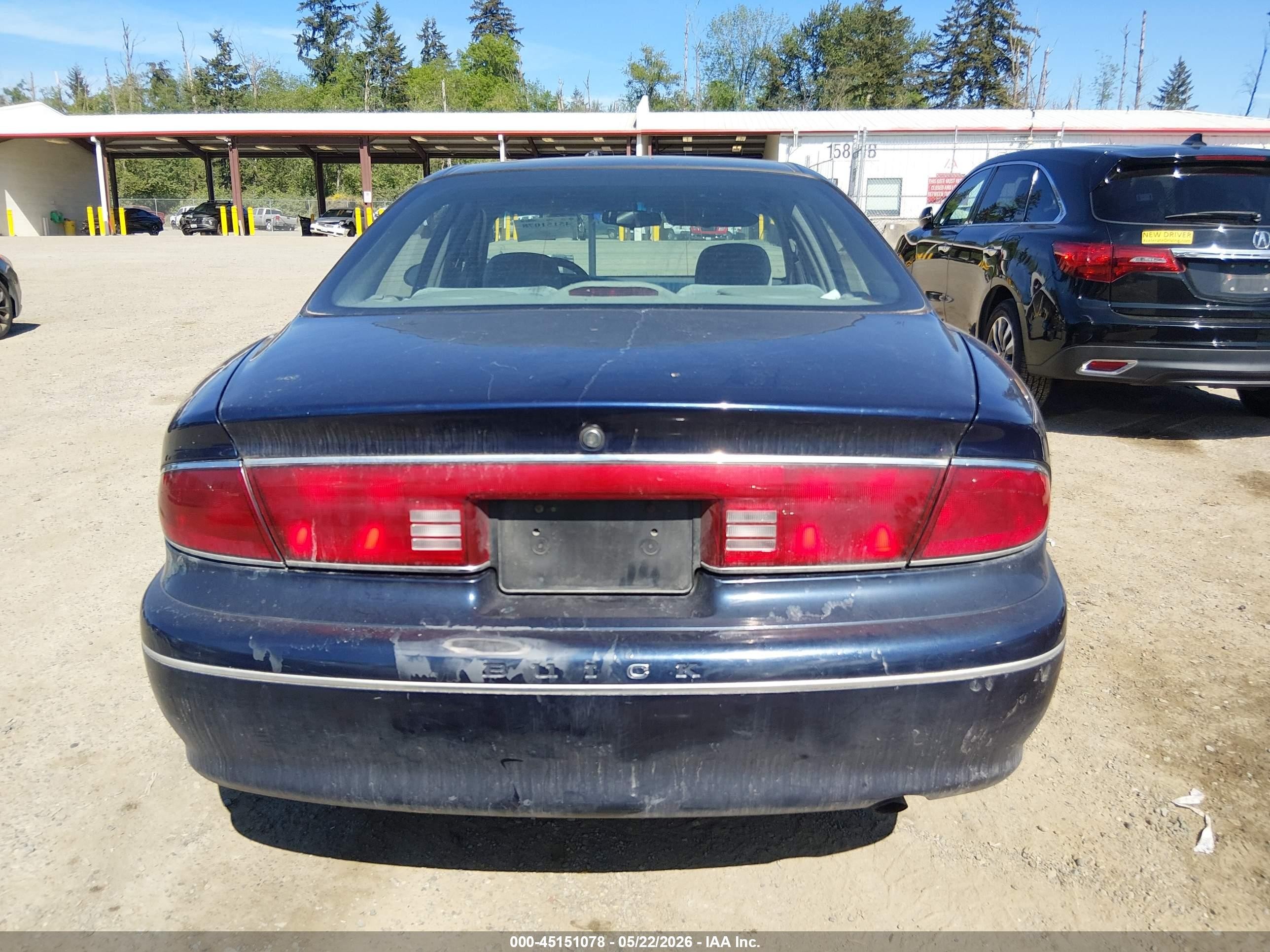 1999 Buick Century Custom Dark Blue vin: 2G4WS52M4X1482029