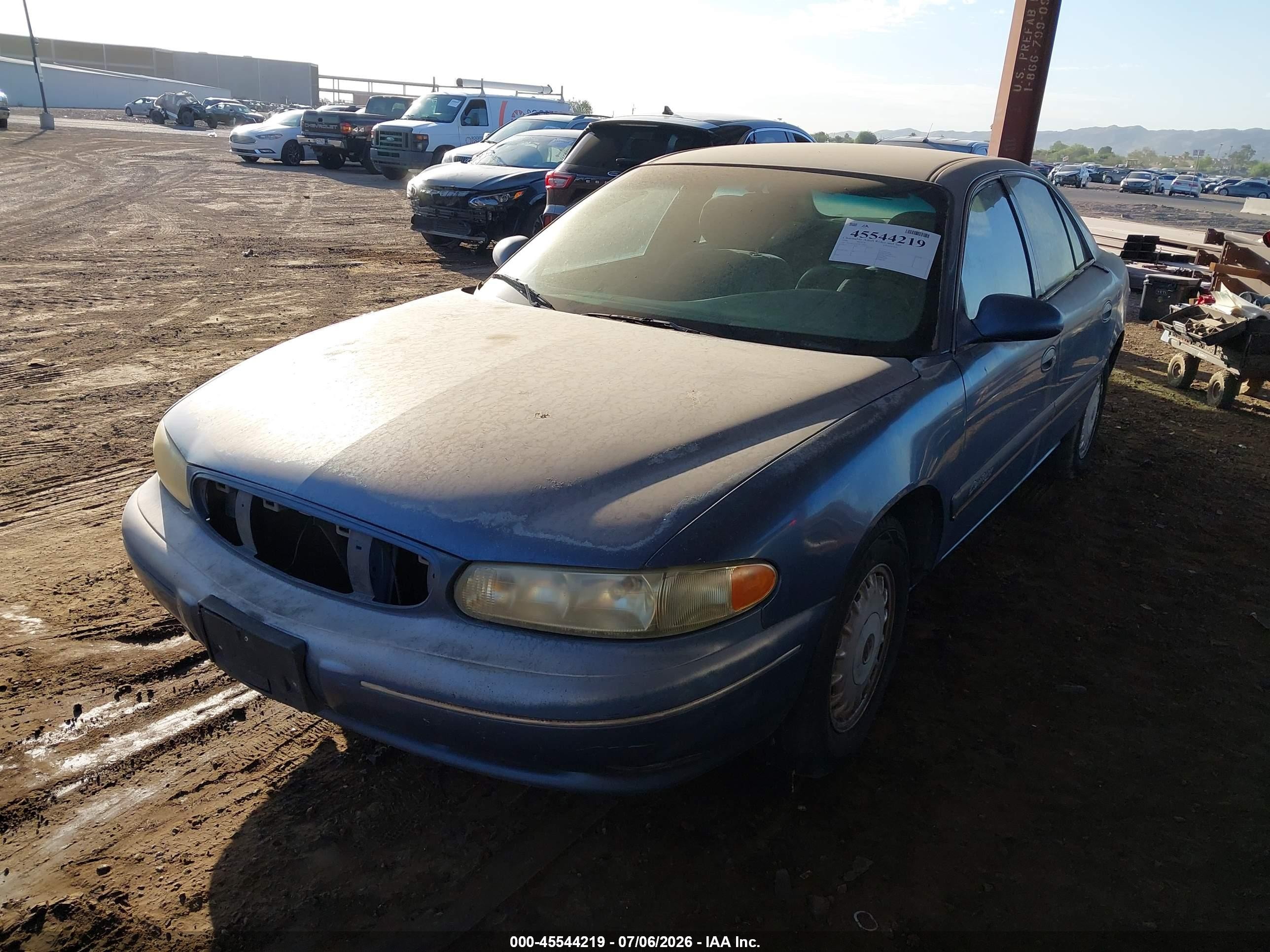 1998 Buick Century Custom Blue vin: 2G4WS52M5W1499632