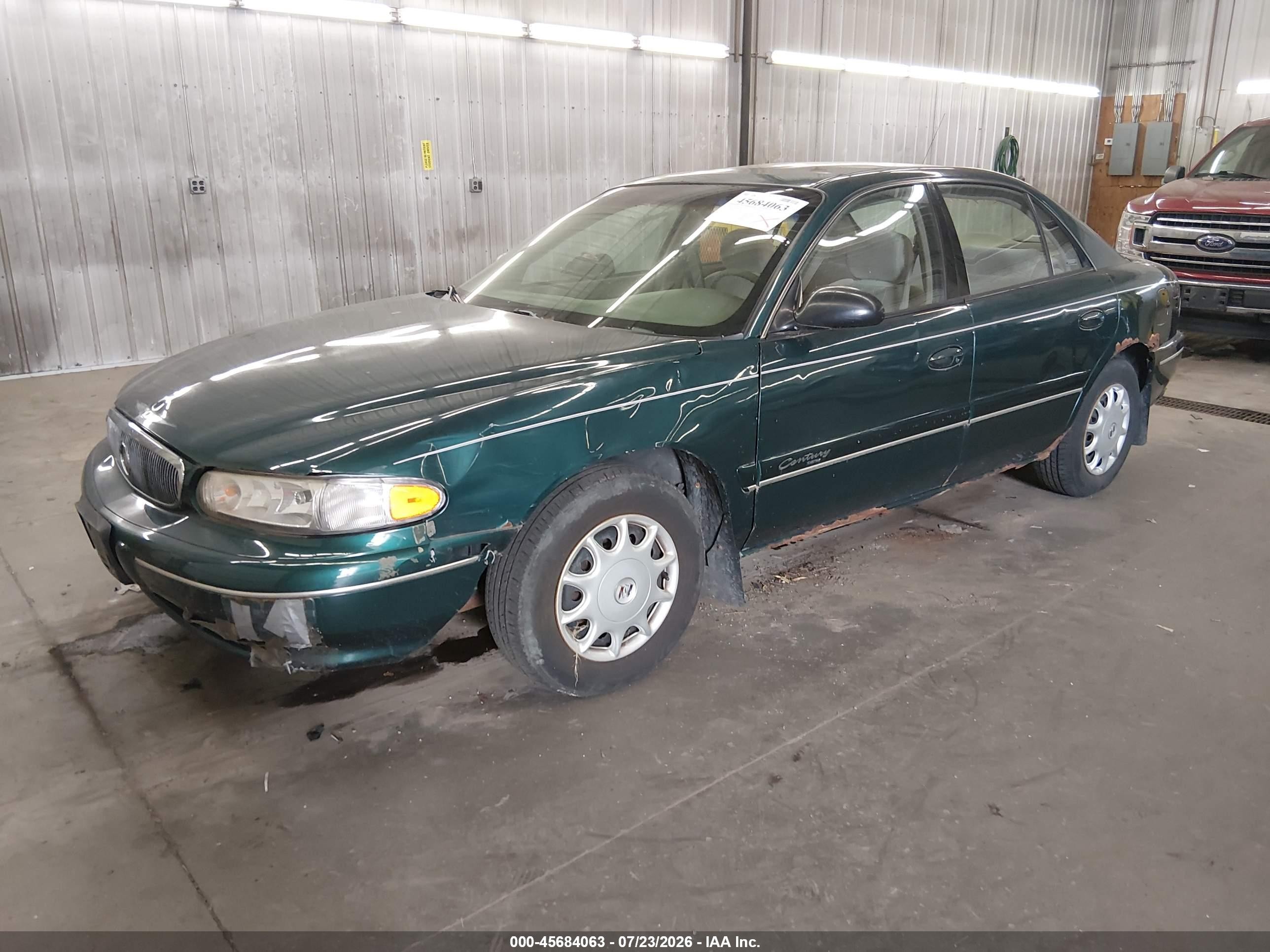 1998 Buick Century Custom Green vin: 2G4WS52M5W1527624