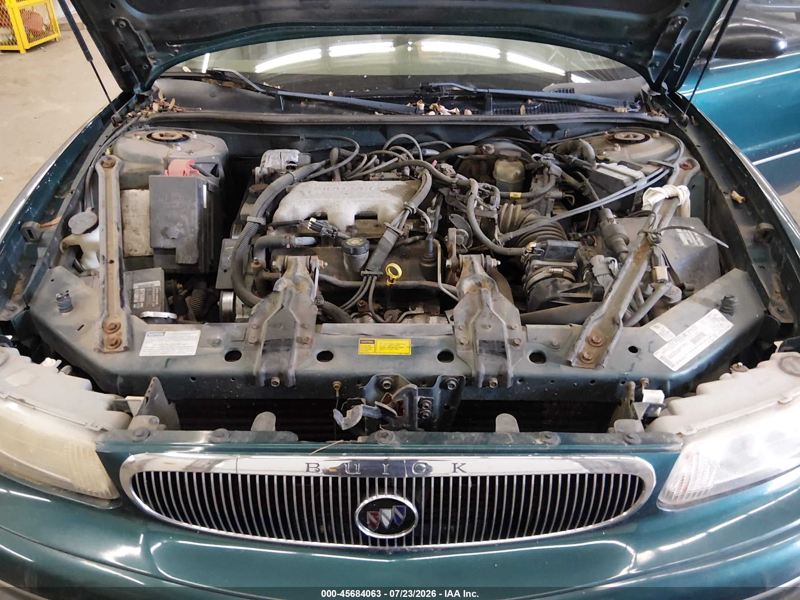 1998 Buick Century Custom Green vin: 2G4WS52M5W1527624