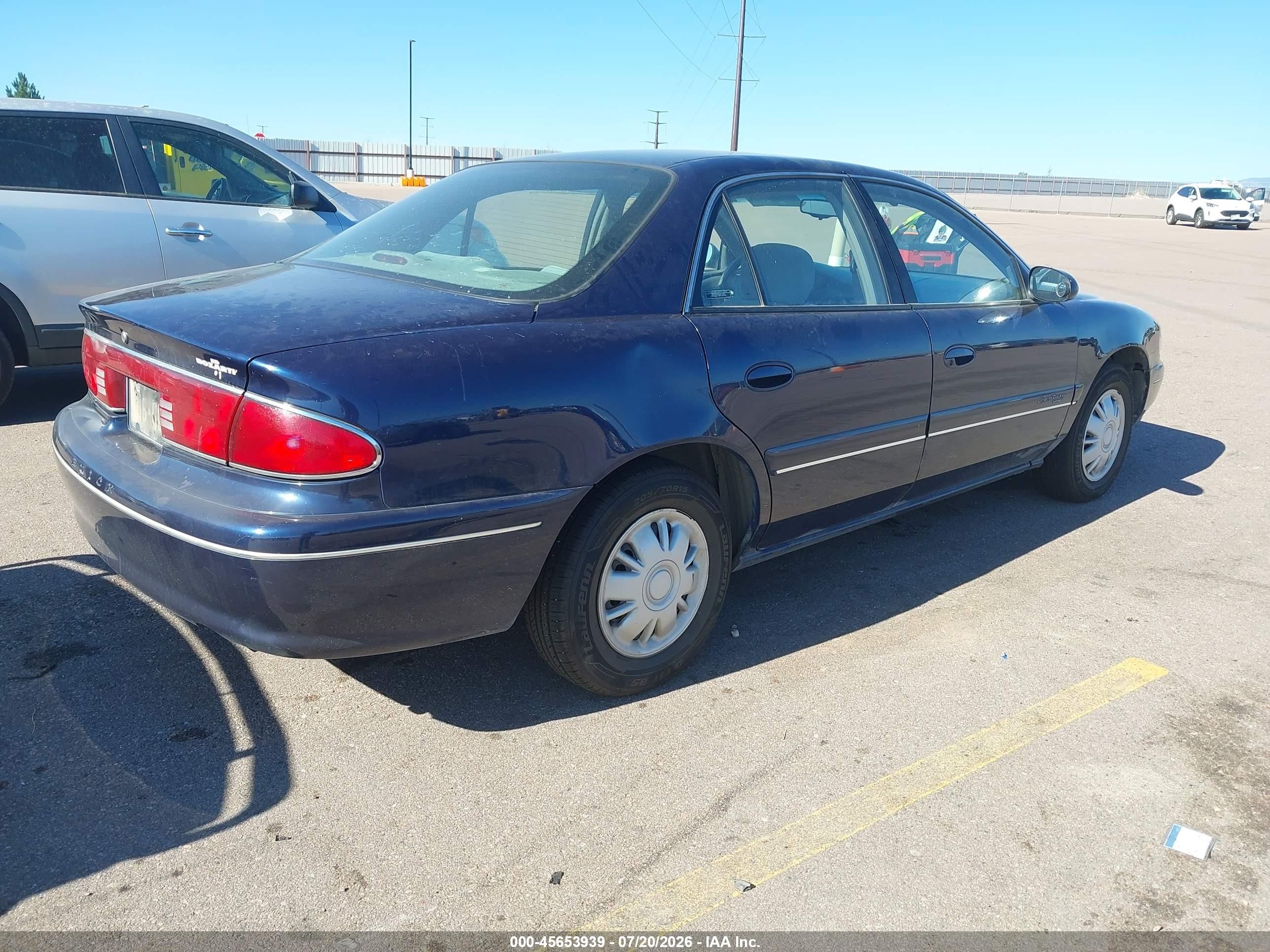1999 Buick Century Custom Blue vin: 2G4WS52M5X1478085