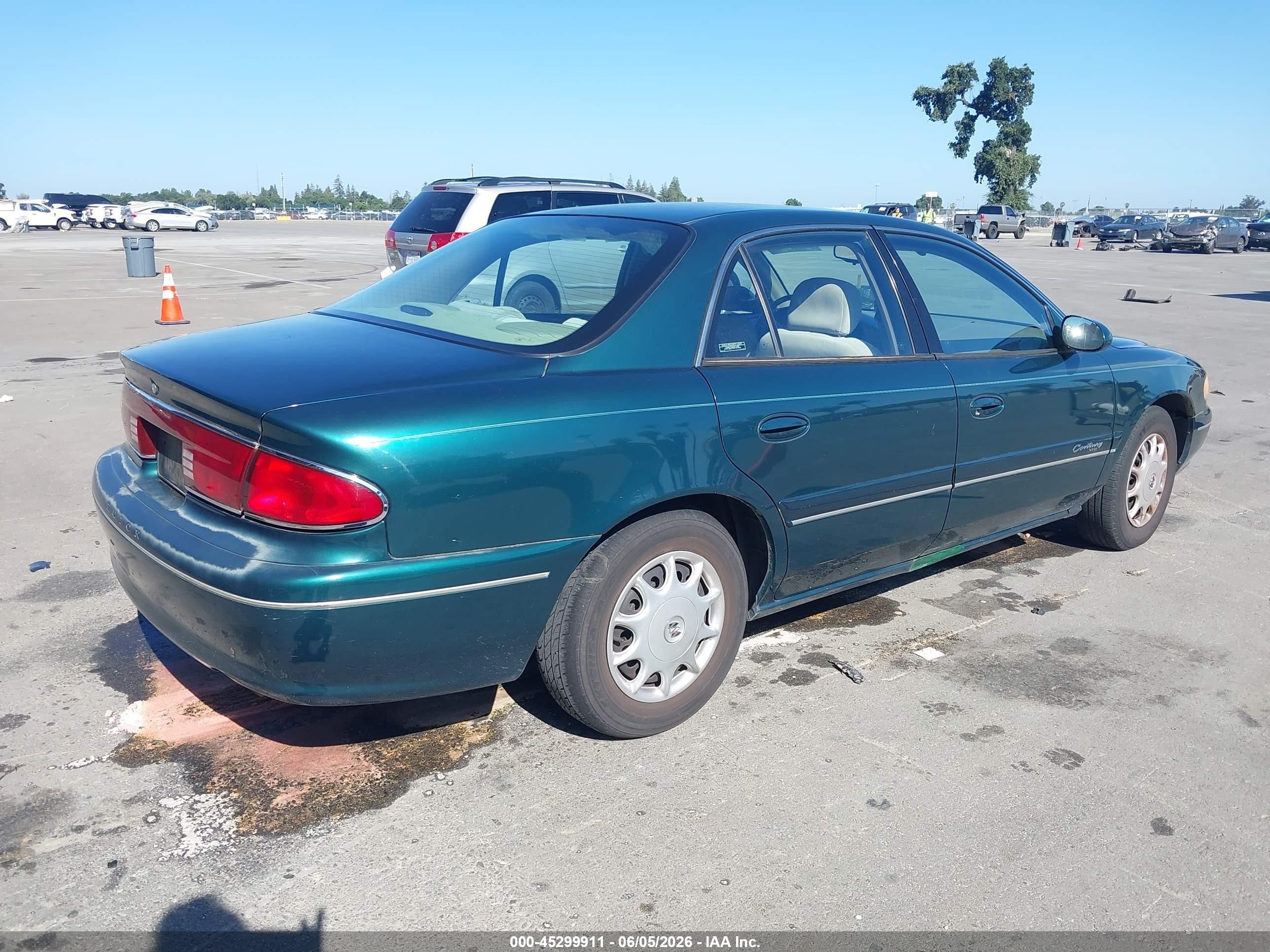 1997 Buick Century Custom Cmi Green vin: 2G4WS52M6V1413923