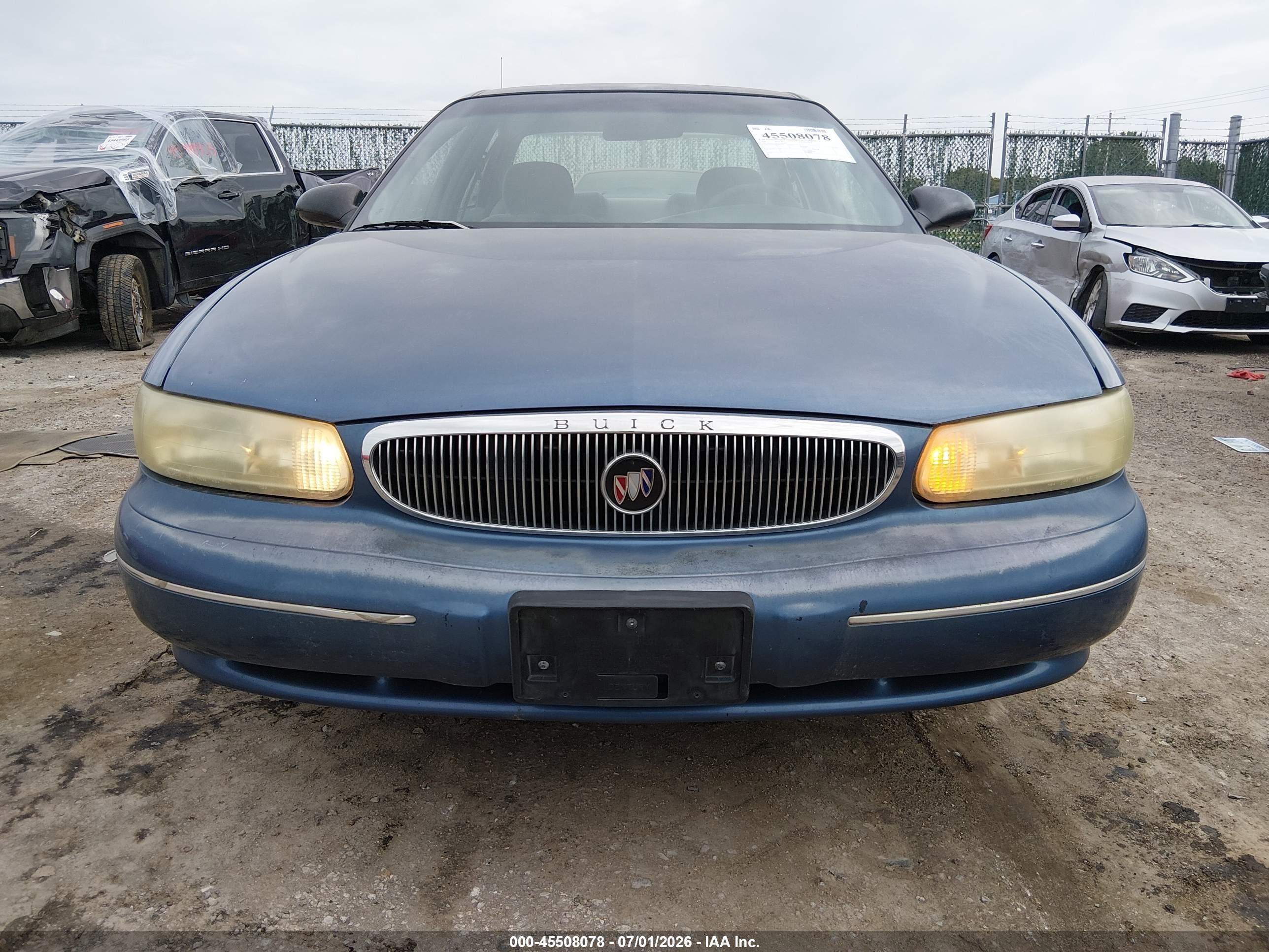1998 Buick Century Custom Синий vin: 2G4WS52M6W1490549