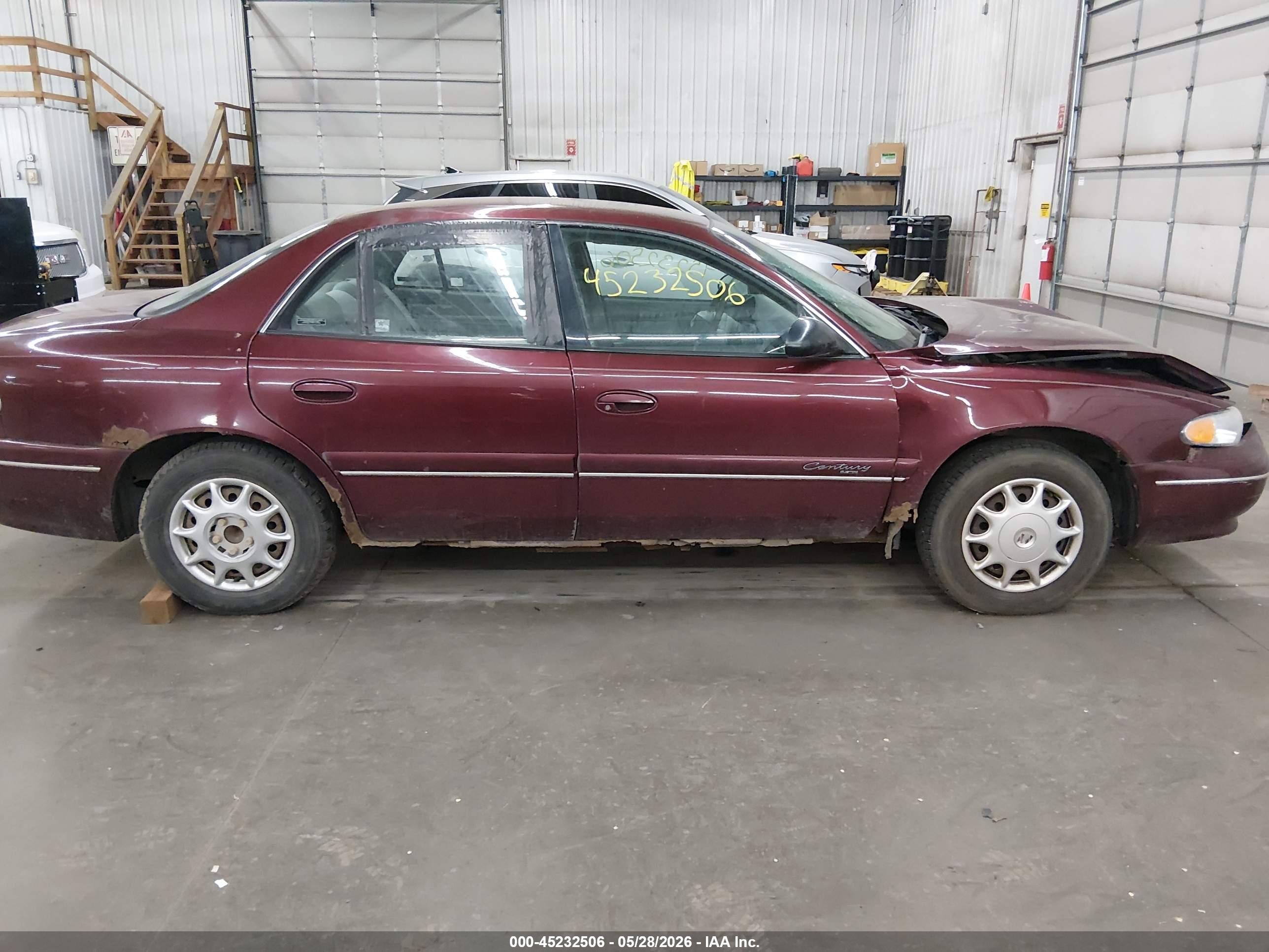 1999 Buick Century Custom Maroon vin: 2G4WS52M6X1477043