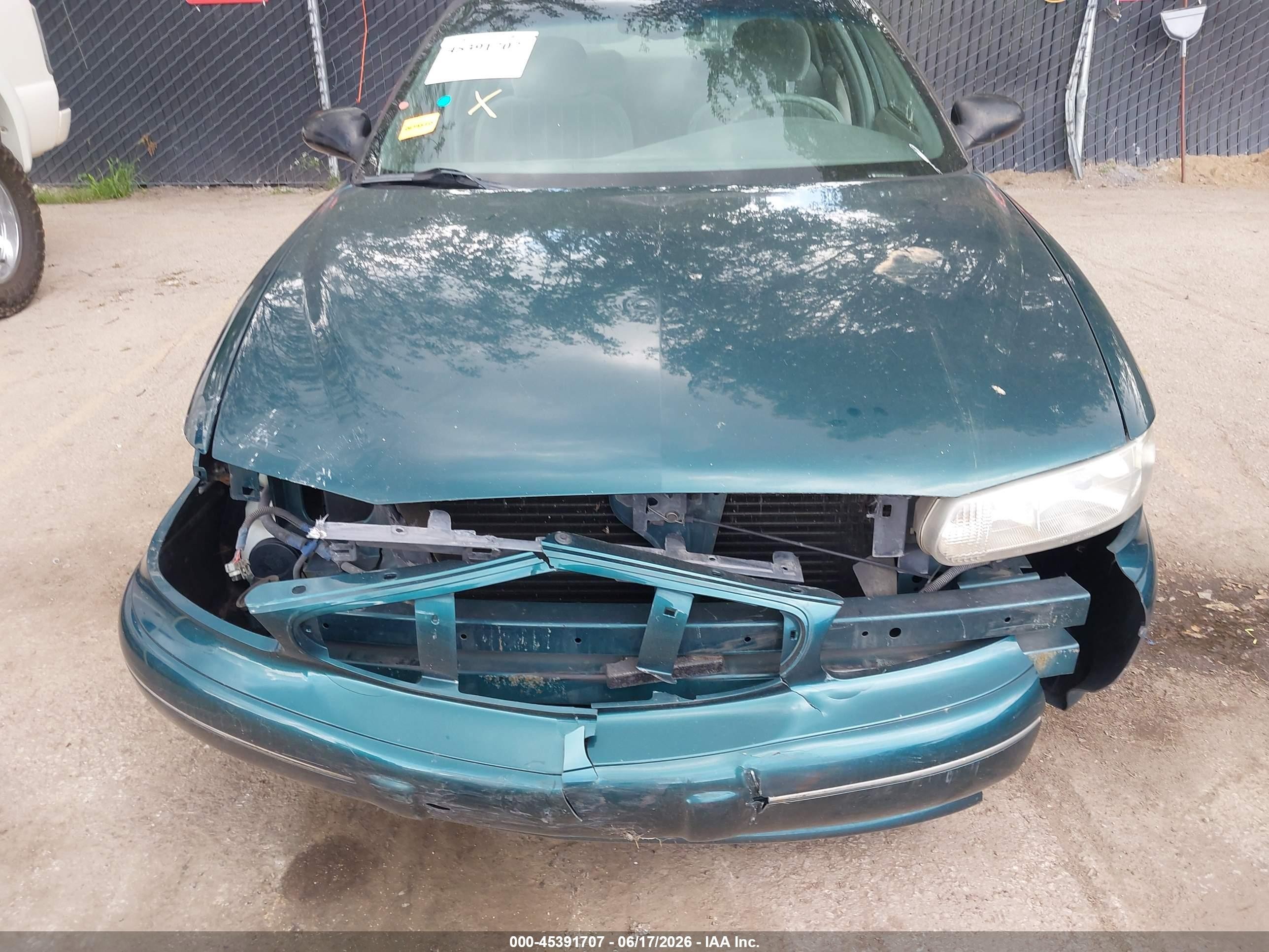 1999 Buick Century Custom Turquoise vin: 2G4WS52M9X1477912