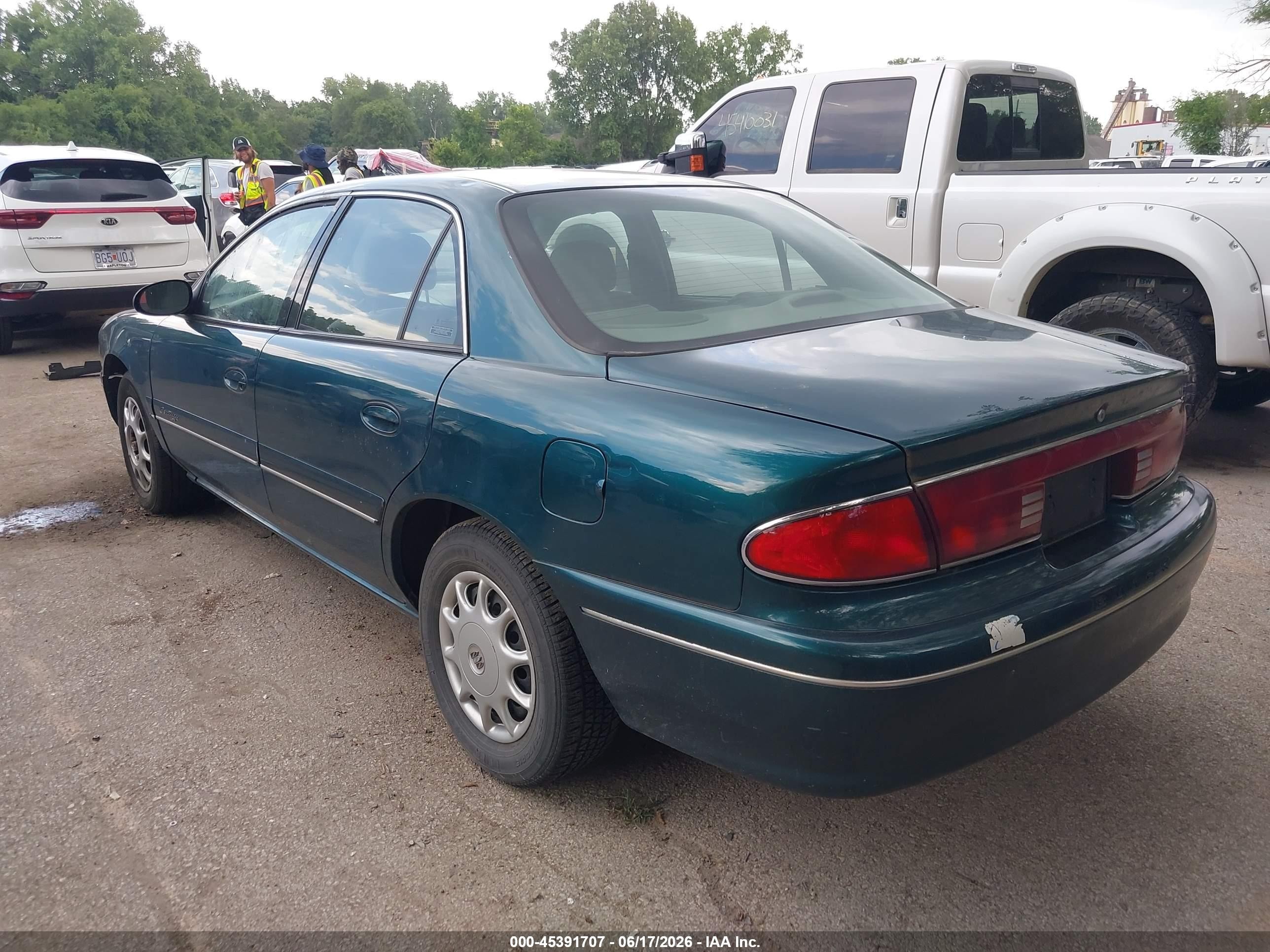 1999 Buick Century Custom Turquoise vin: 2G4WS52M9X1477912