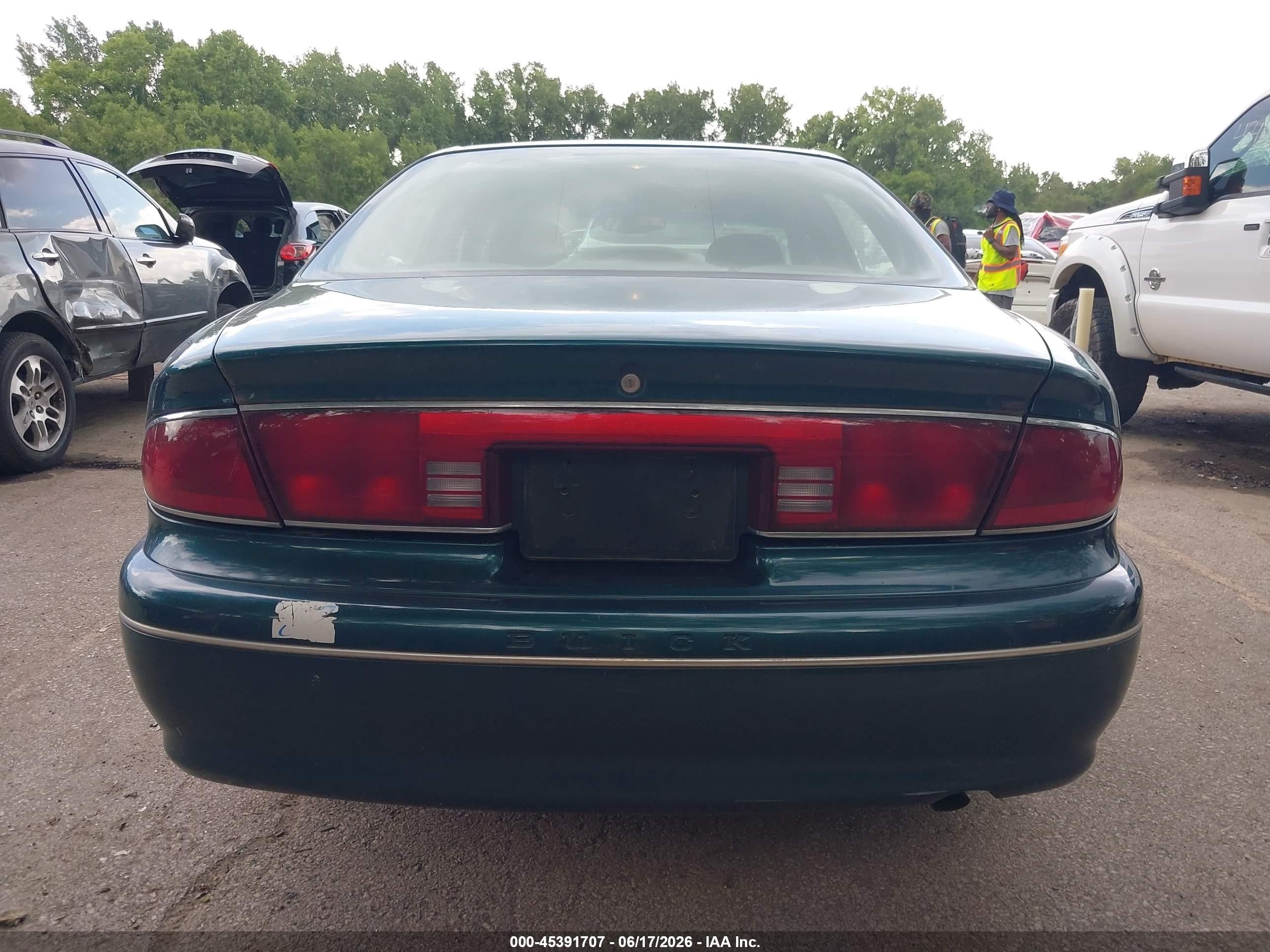 1999 Buick Century Custom Turquoise vin: 2G4WS52M9X1477912