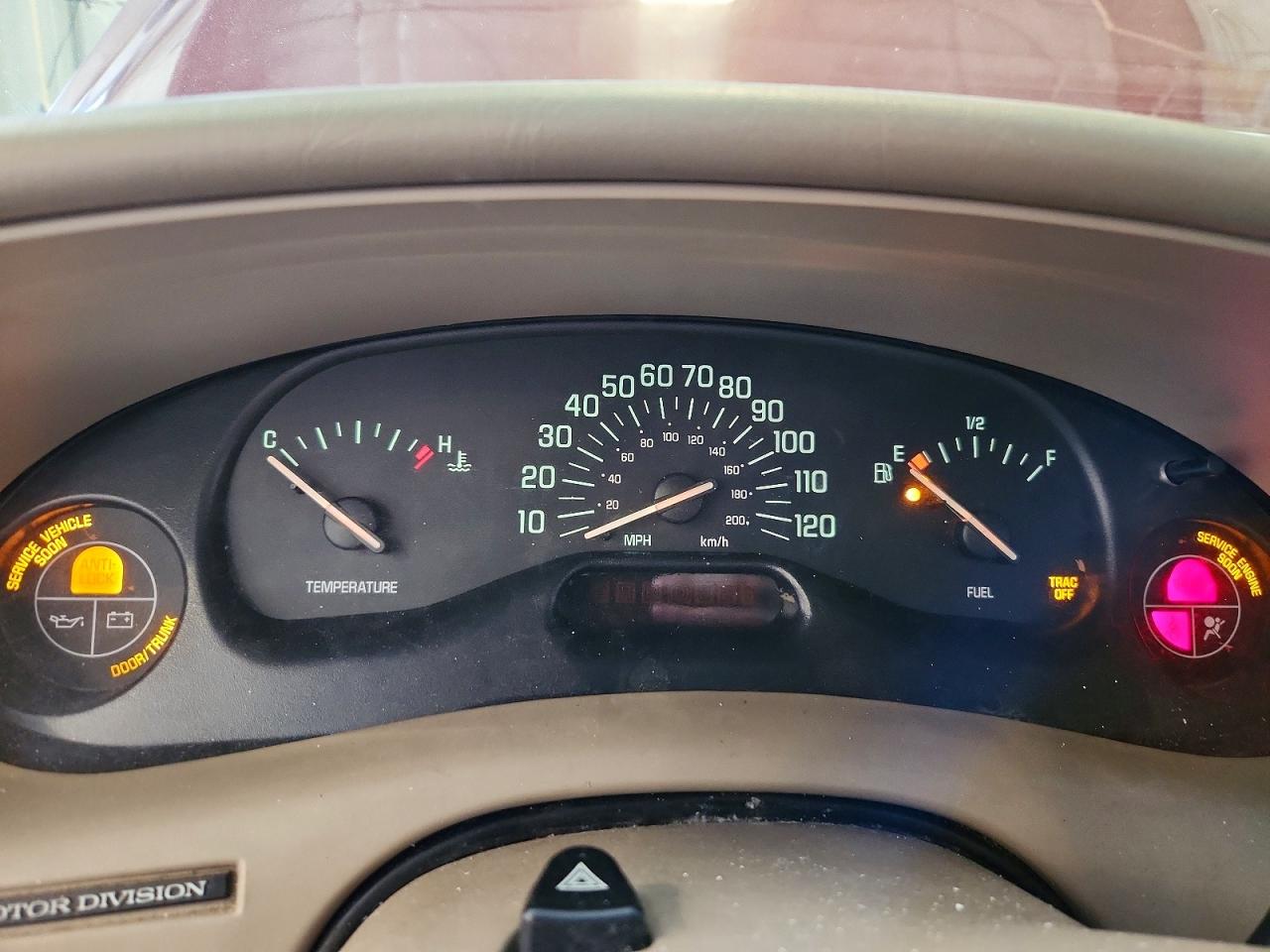 1999 Buick Century Custom Бордовый vin: 2G4WS52MXX1420747