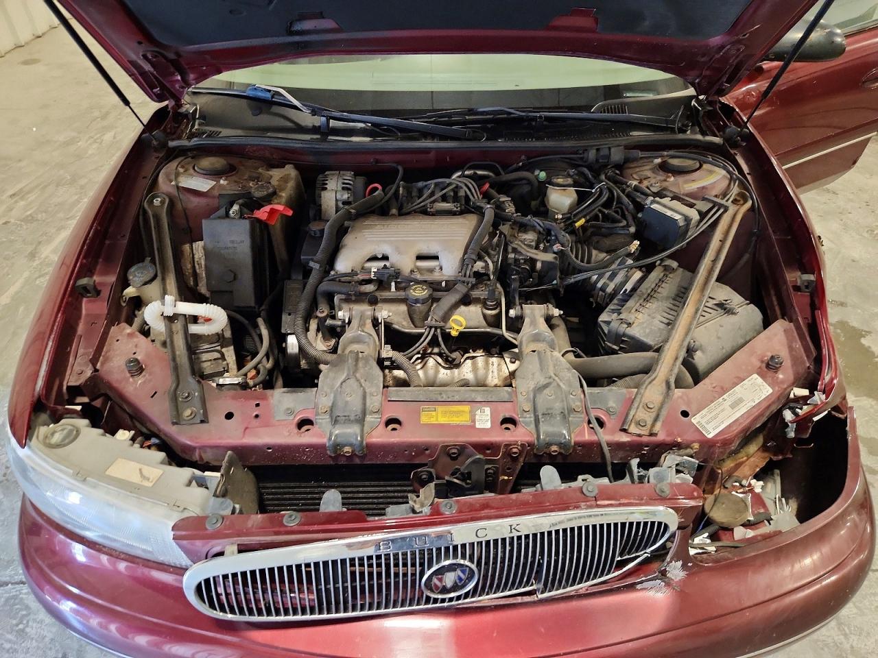 1999 Buick Century Custom Бордовый vin: 2G4WS52MXX1420747