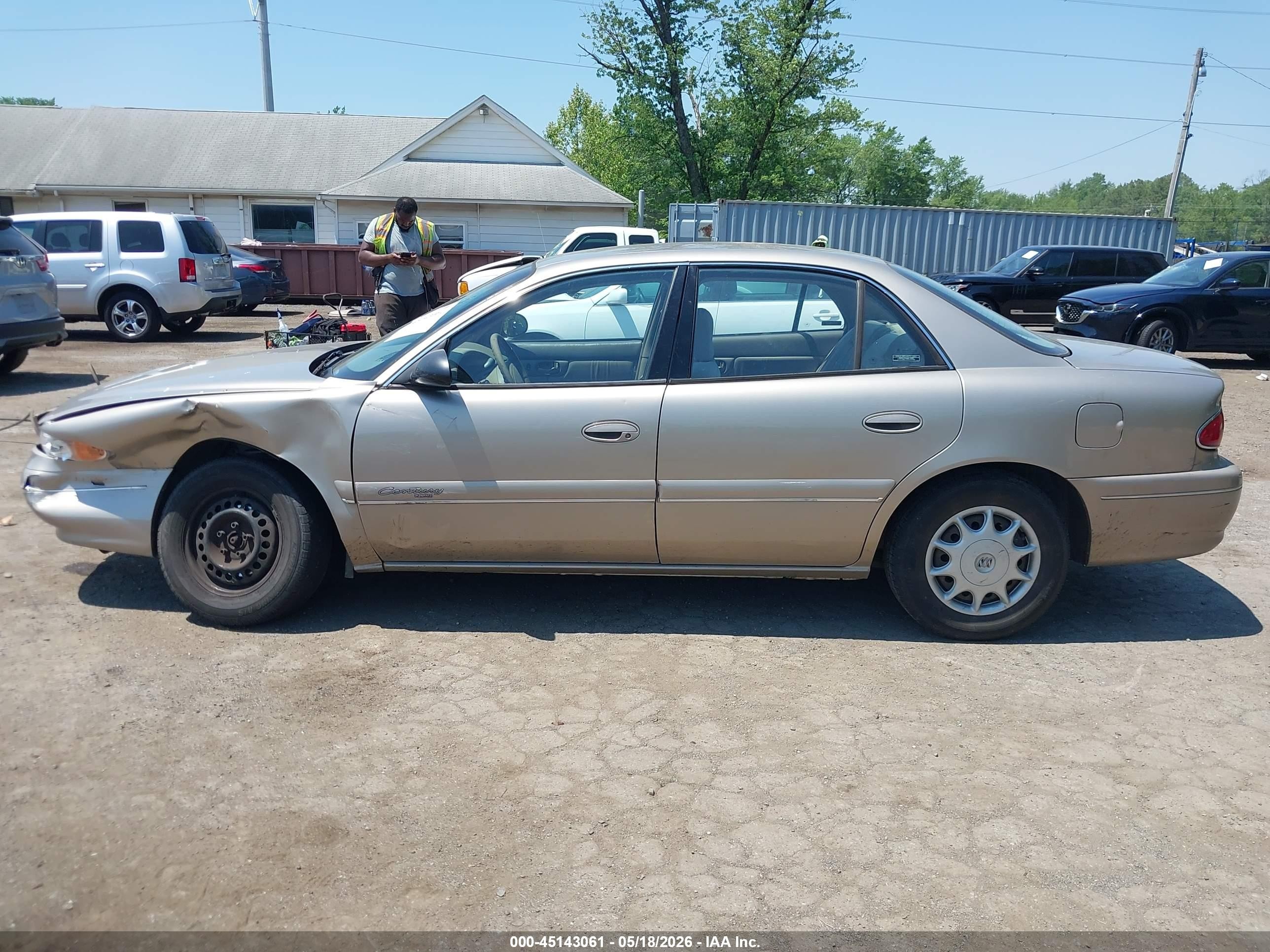 1999 Buick Century Custom Gray vin: 2G4WS52MXX1586041