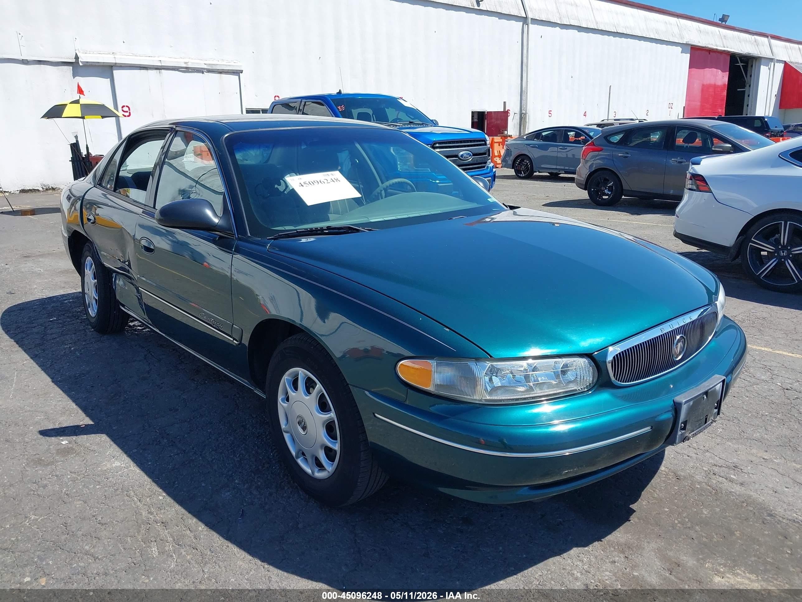 1999 Buick Century Custom Green vin: 2G4WS52MXX1607261