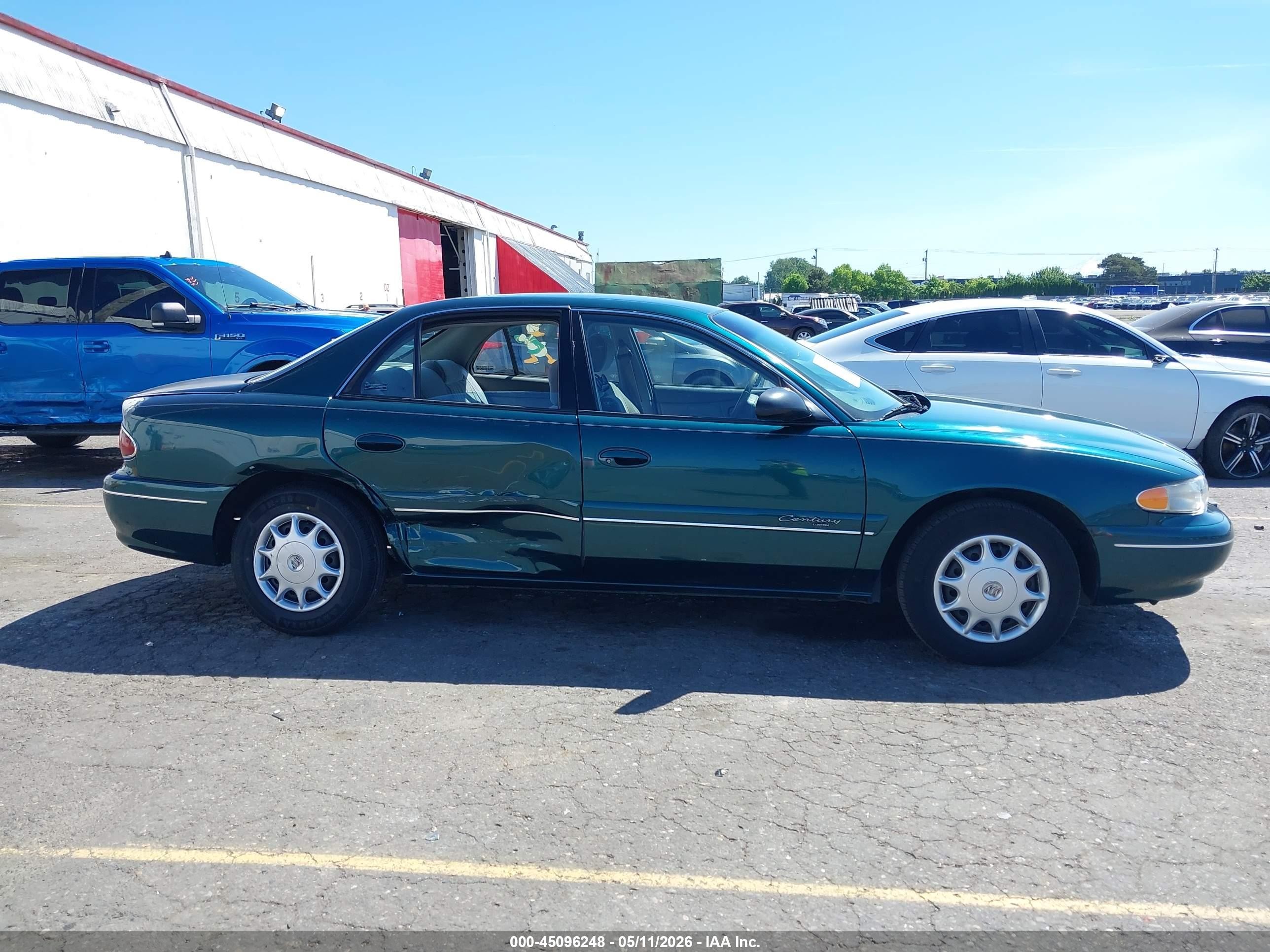 1999 Buick Century Custom Green vin: 2G4WS52MXX1607261