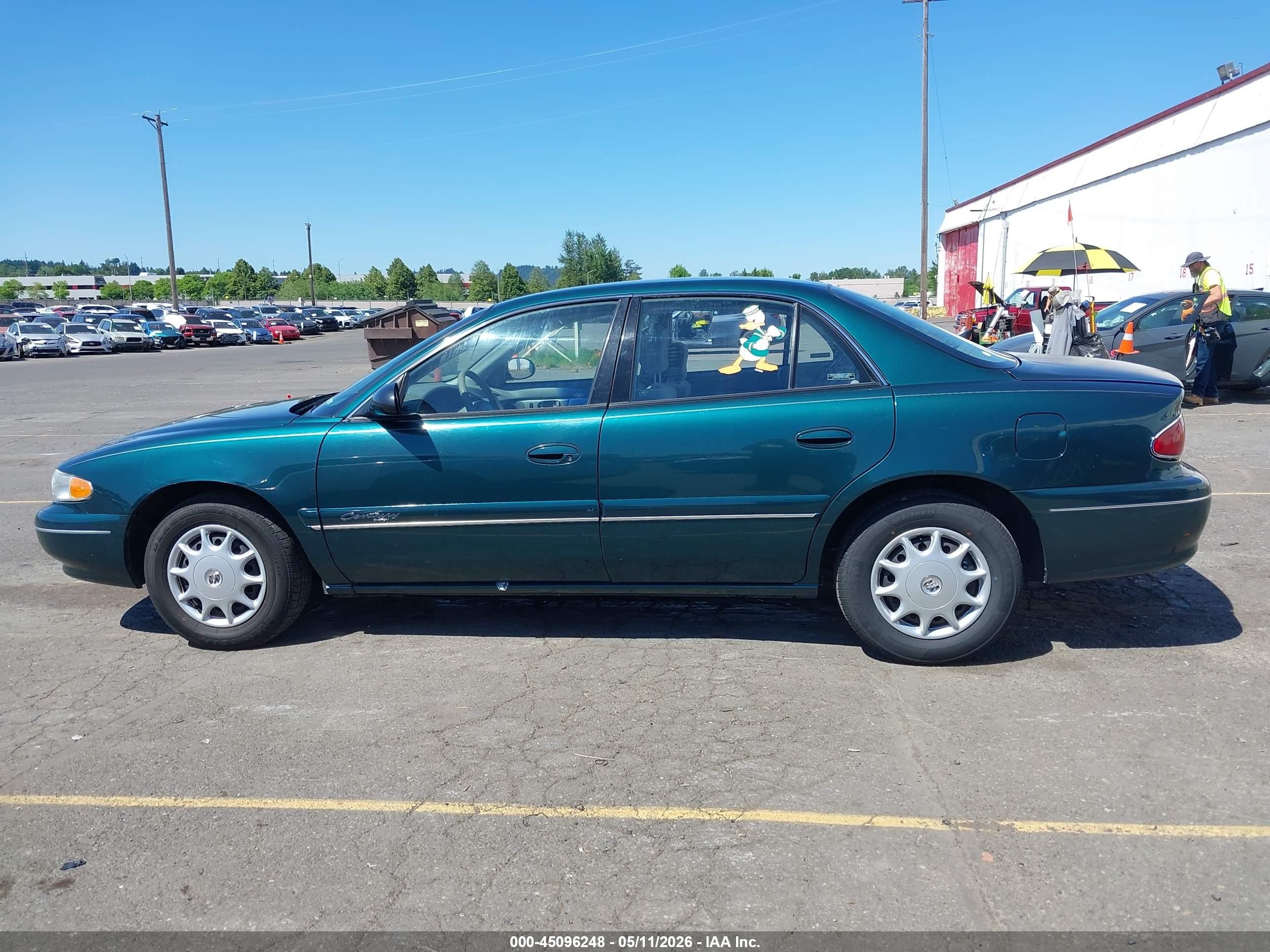 1999 Buick Century Custom Green vin: 2G4WS52MXX1607261