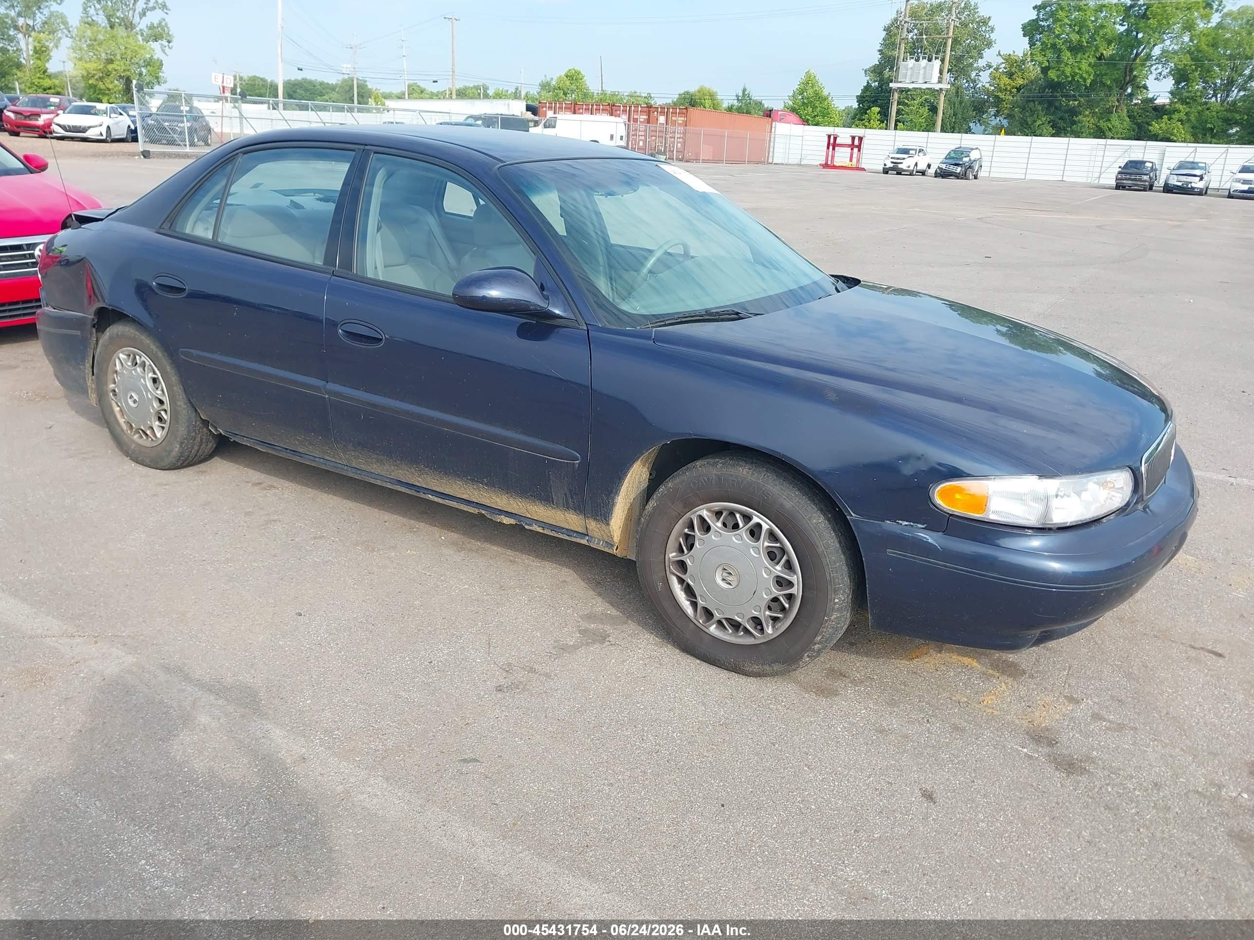 2003 Buick Century Custom Blue vin: 2G4WS55J831239819