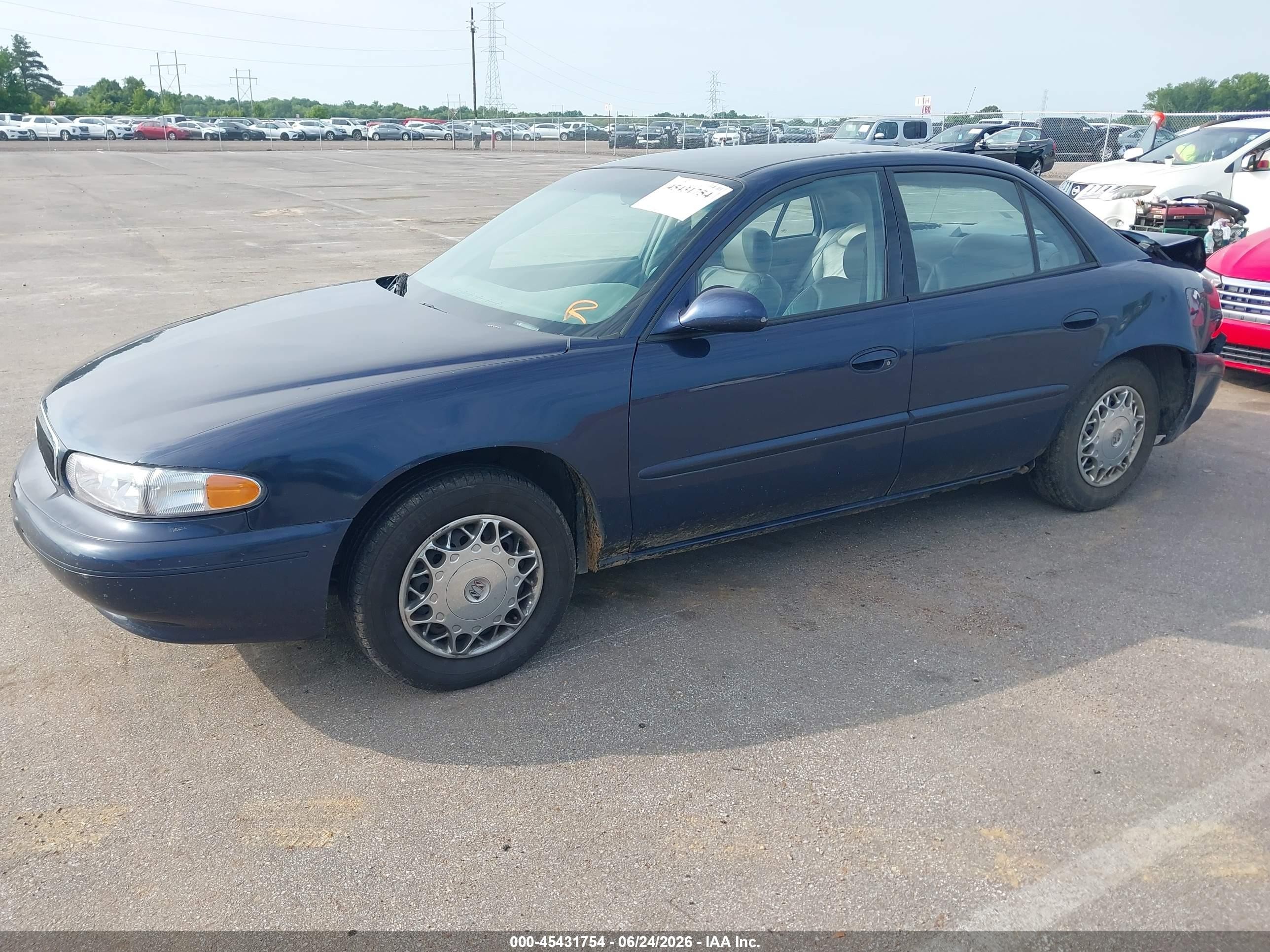 2003 Buick Century Custom Blue vin: 2G4WS55J831239819