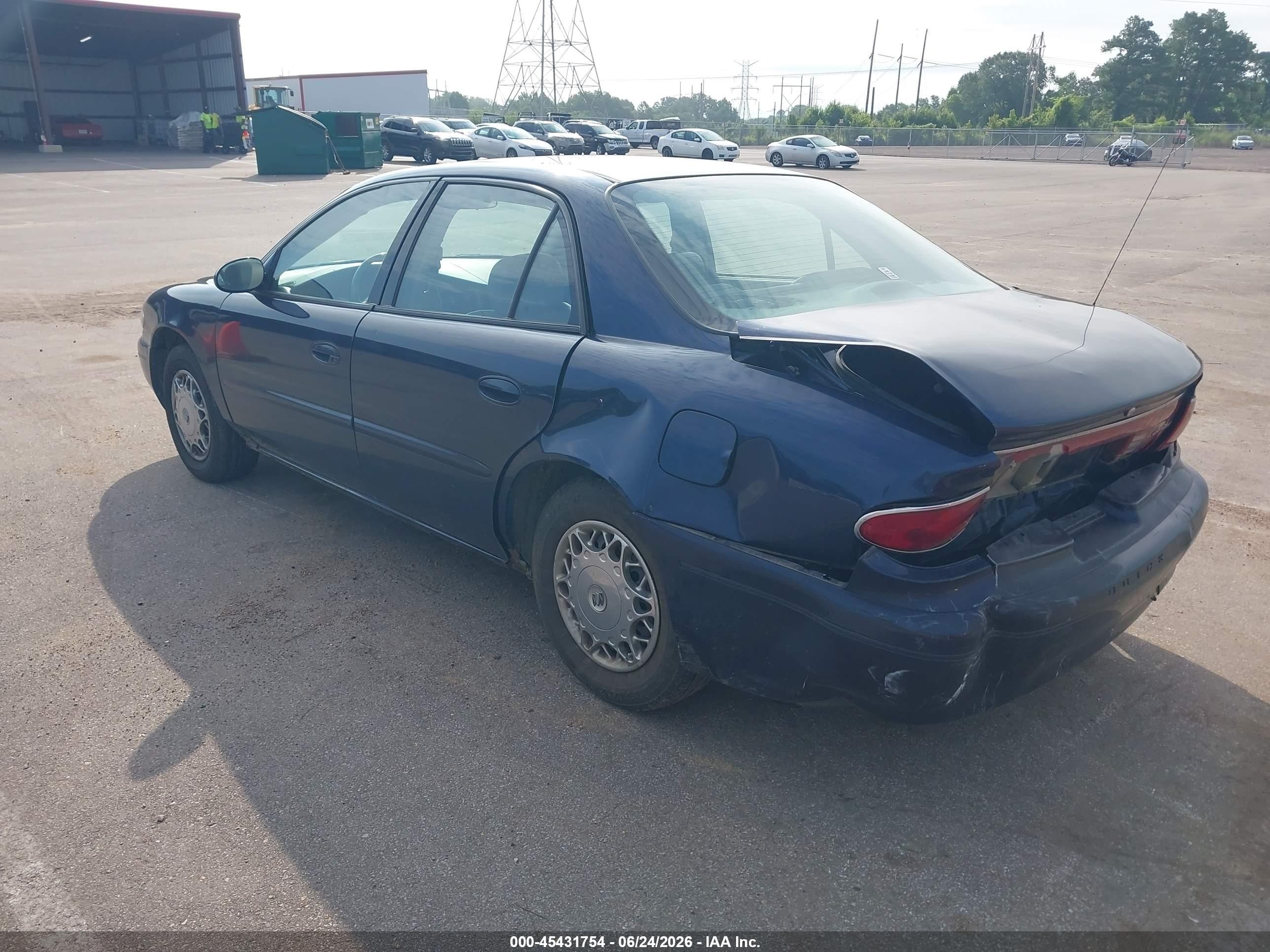 2003 Buick Century Custom Blue vin: 2G4WS55J831239819