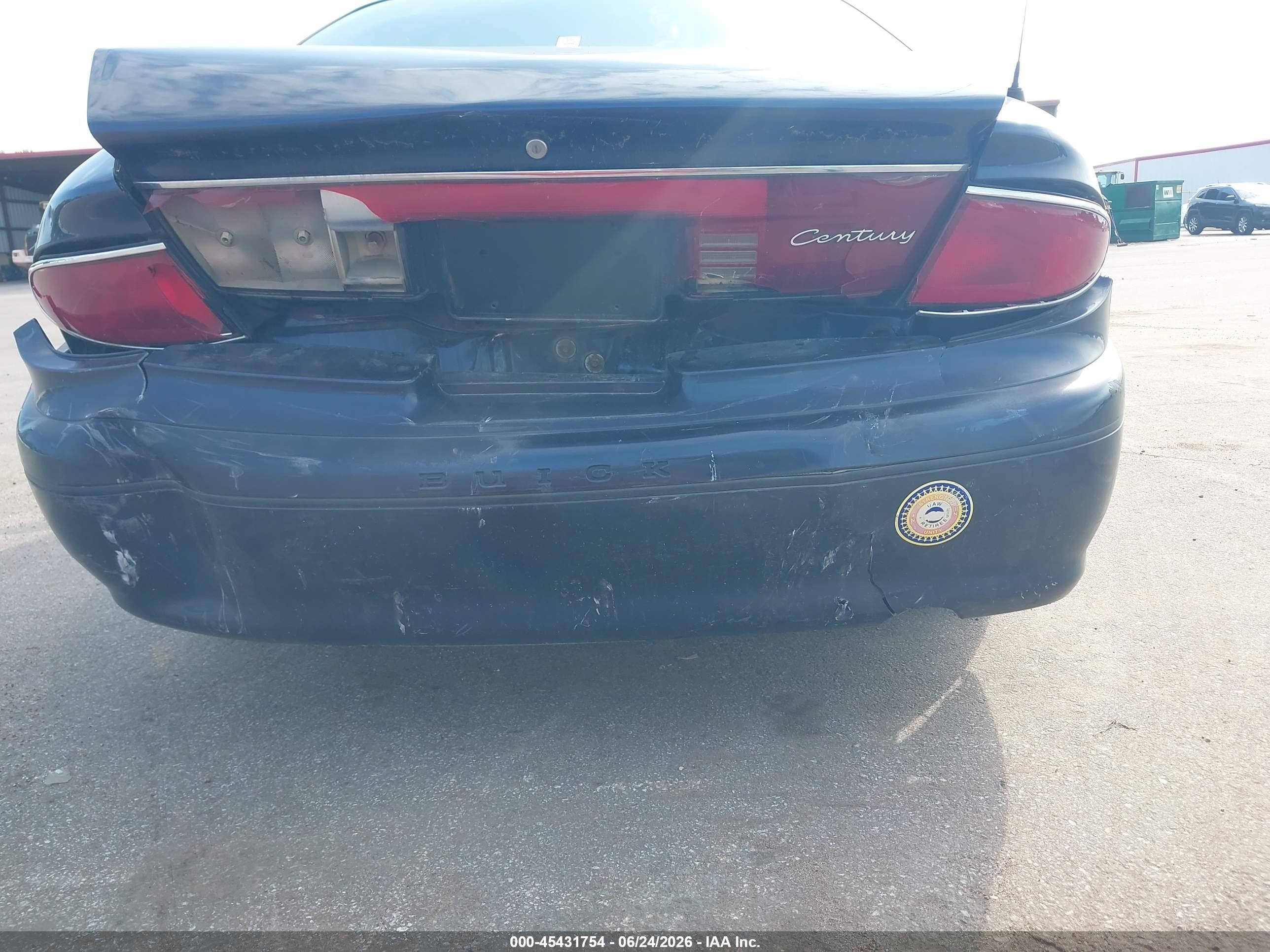 2003 Buick Century Custom Blue vin: 2G4WS55J831239819