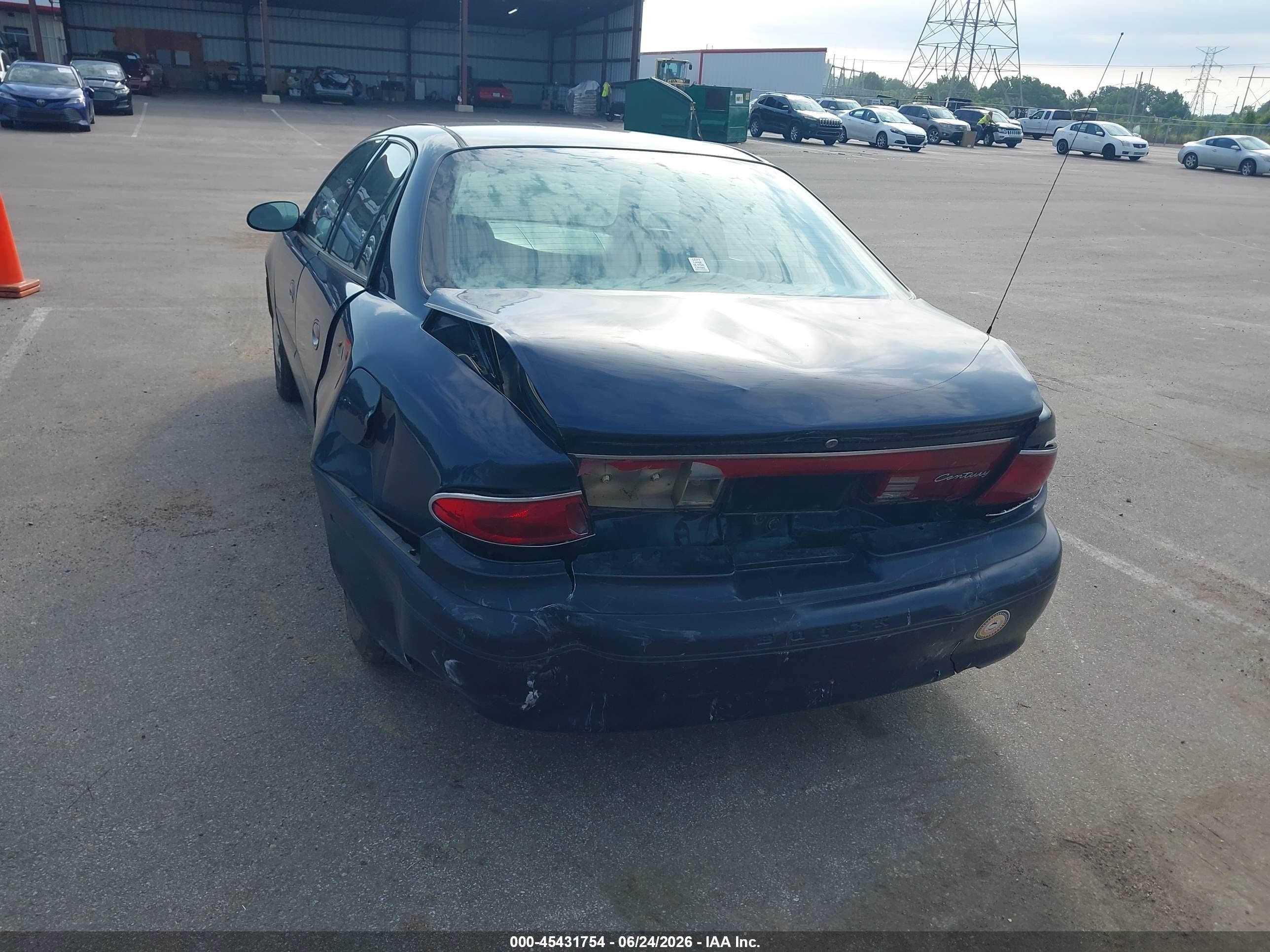 2003 Buick Century Custom Blue vin: 2G4WS55J831239819