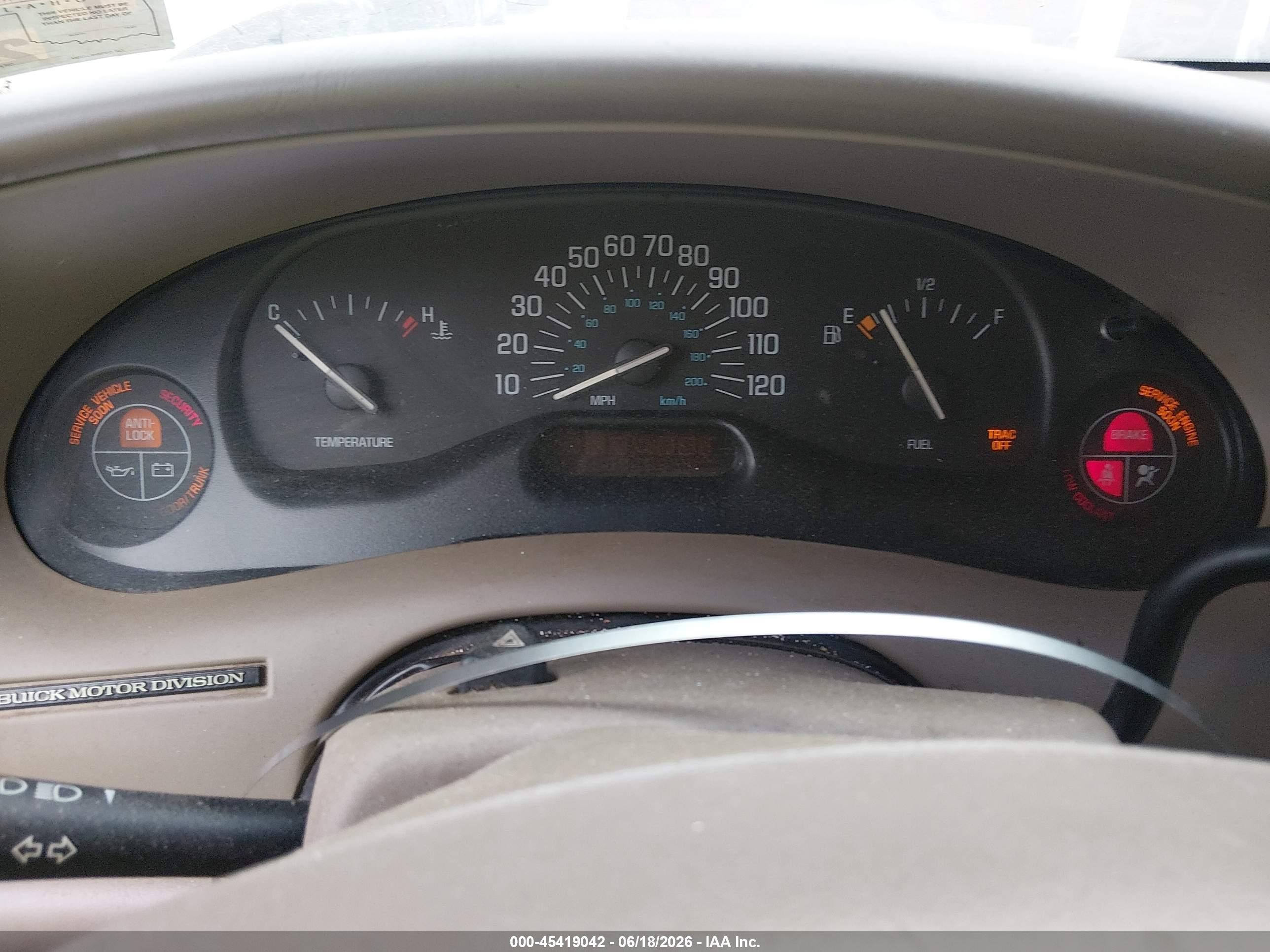 1999 Buick Century Limited Tan vin: 2G4WY52M1X1513705