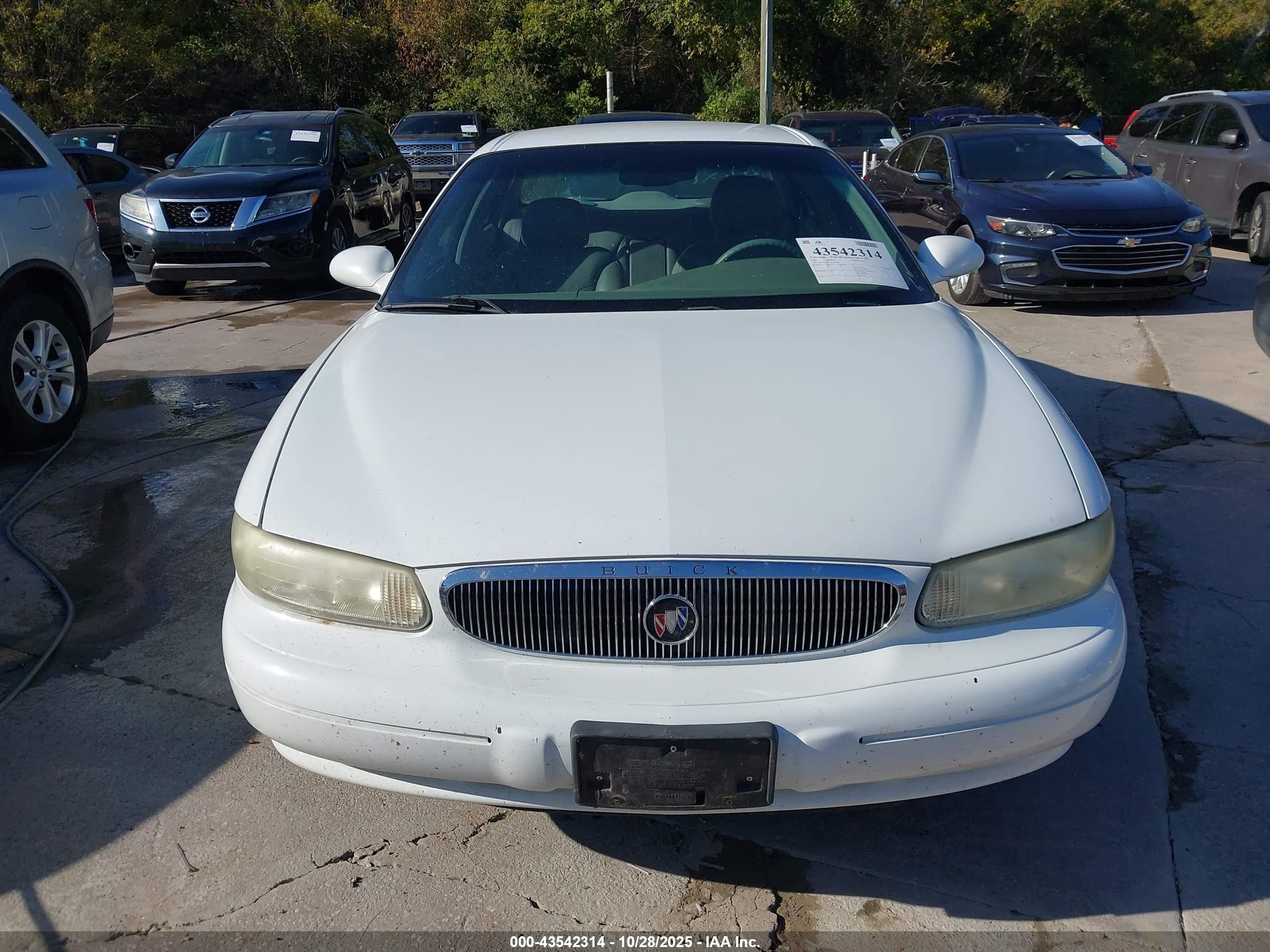 1999 Buick Century Limited White vin: 2G4WY52M1X1567568