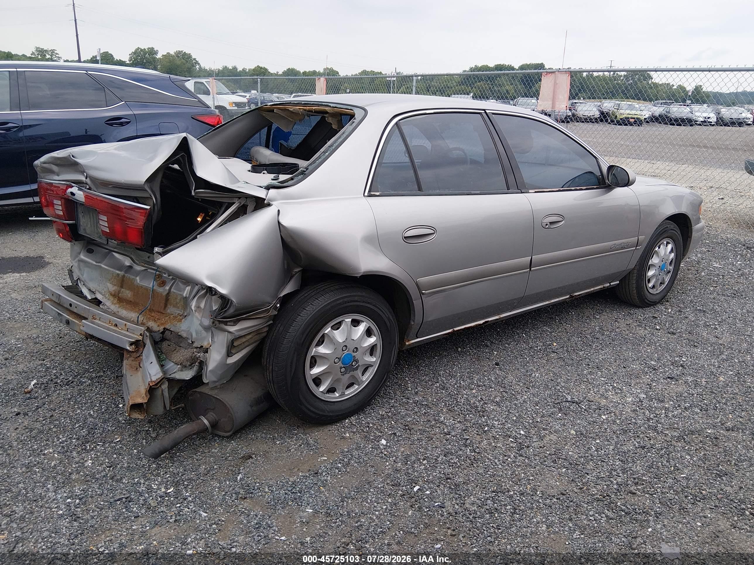 1999 Buick Century Limited Silver vin: 2G4WY52M7X1541072