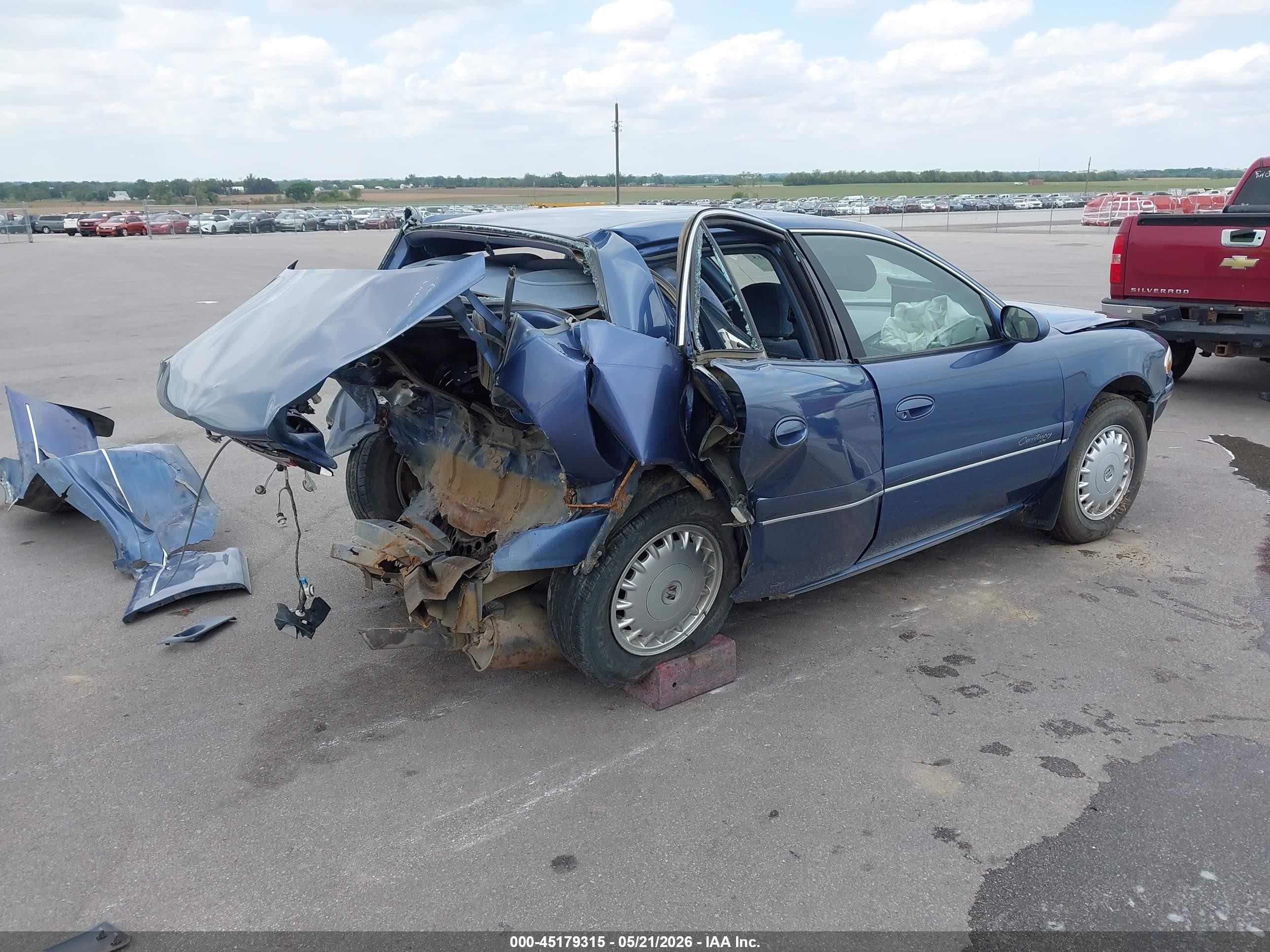 1998 Buick Century Limited Blue vin: 2G4WY52M8W1506586