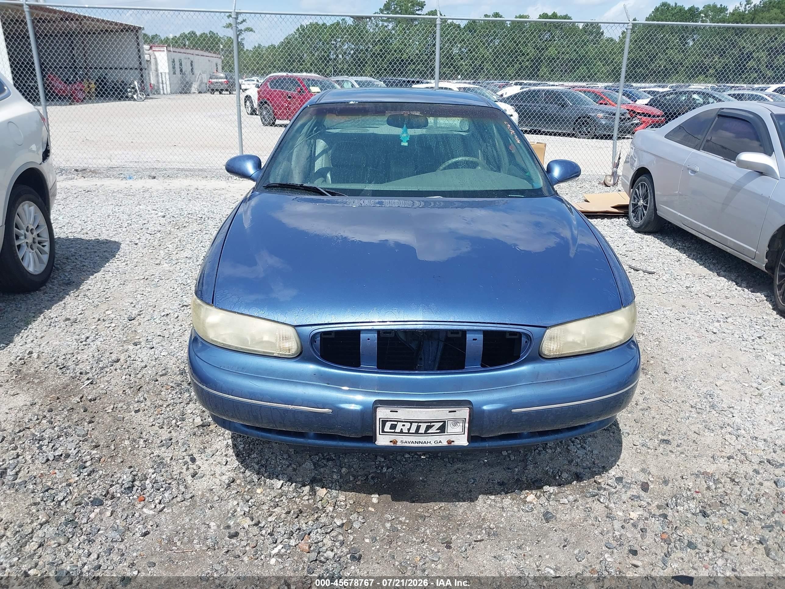 1998 Buick Century Limited Blue vin: 2G4WY52M9W1505642