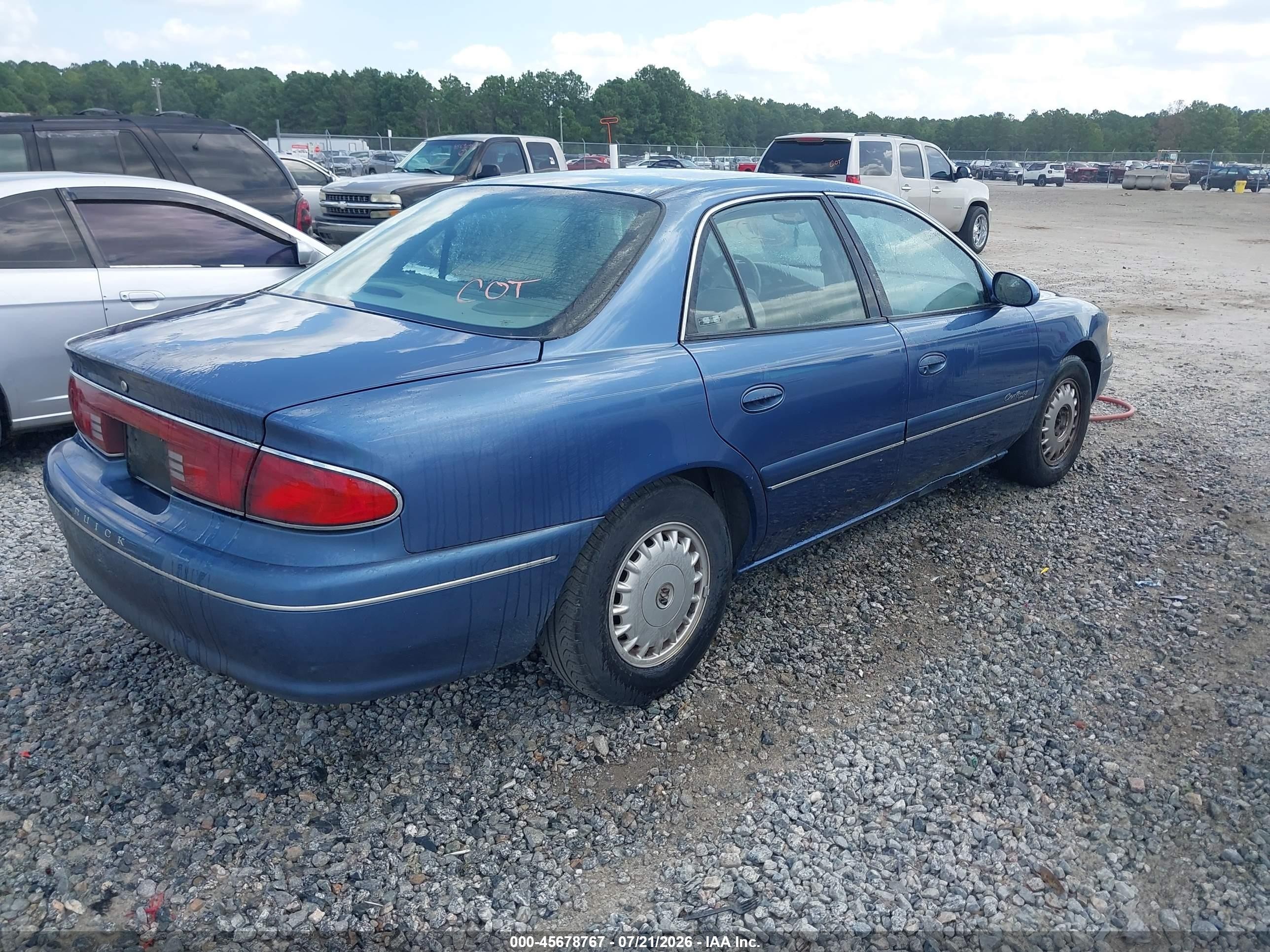 1998 Buick Century Limited Blue vin: 2G4WY52M9W1505642