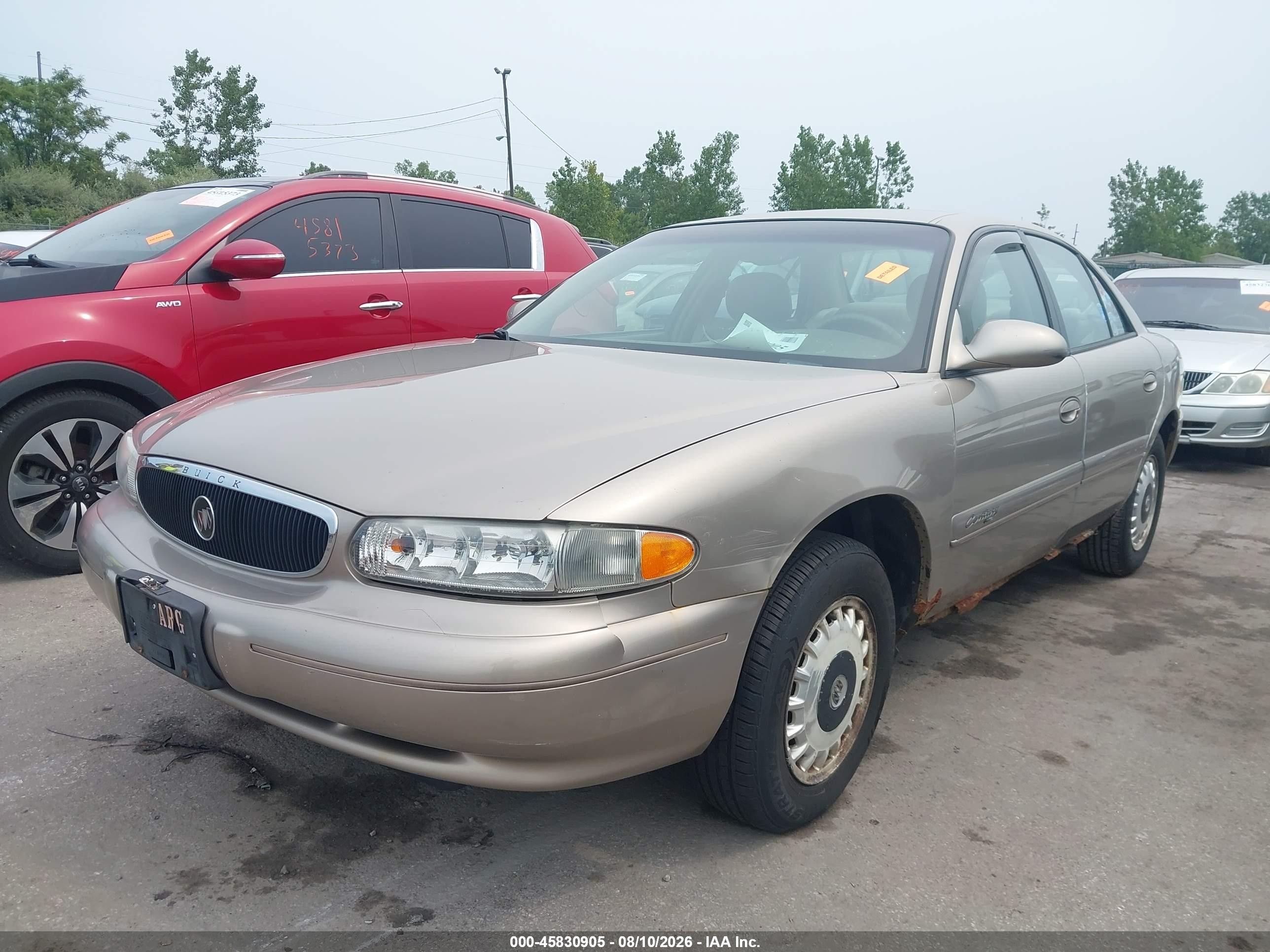 2001 Buick Century Limited Tan vin: 2G4WY55J011170538