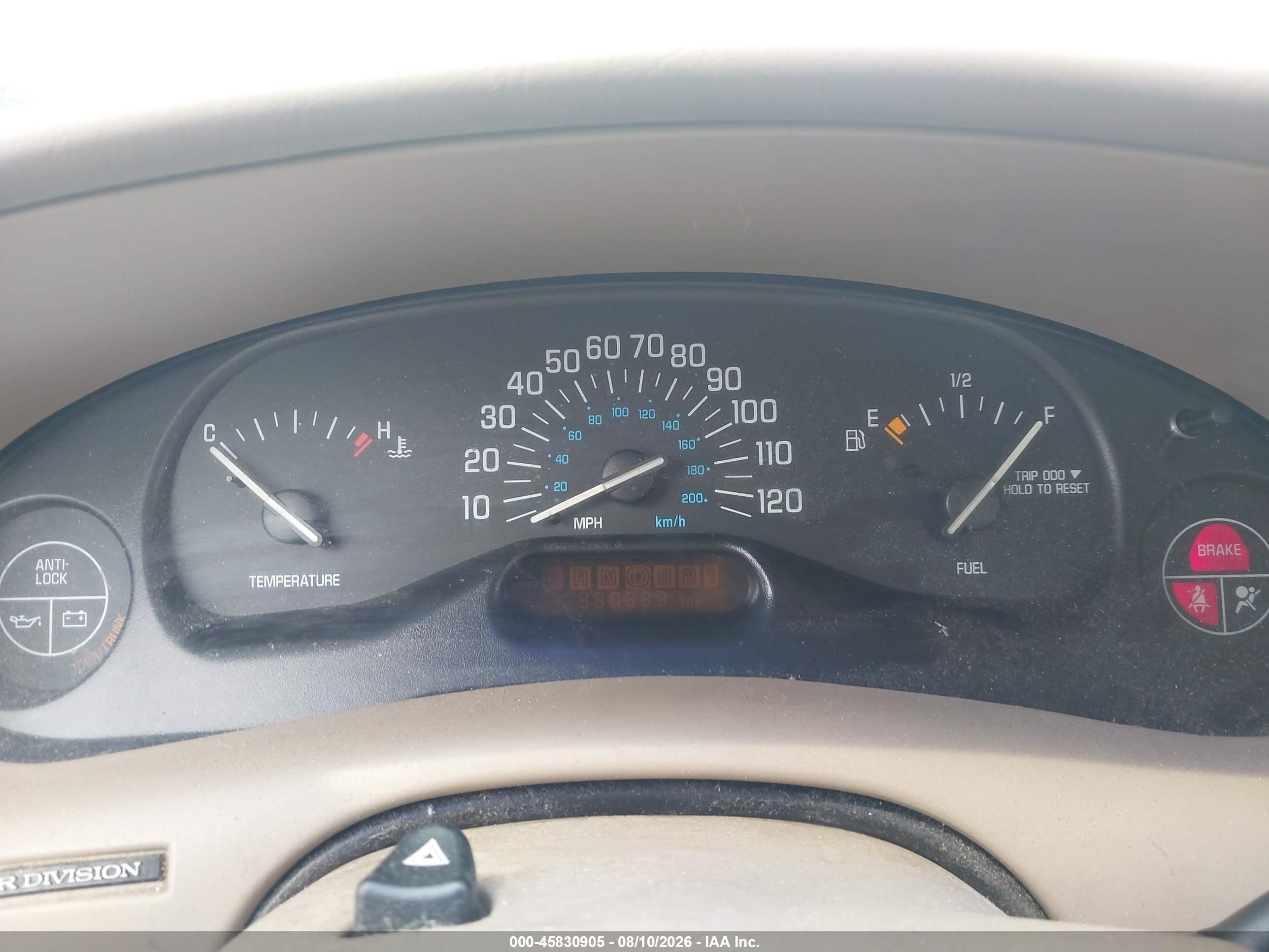 2001 Buick Century Limited Tan vin: 2G4WY55J011170538