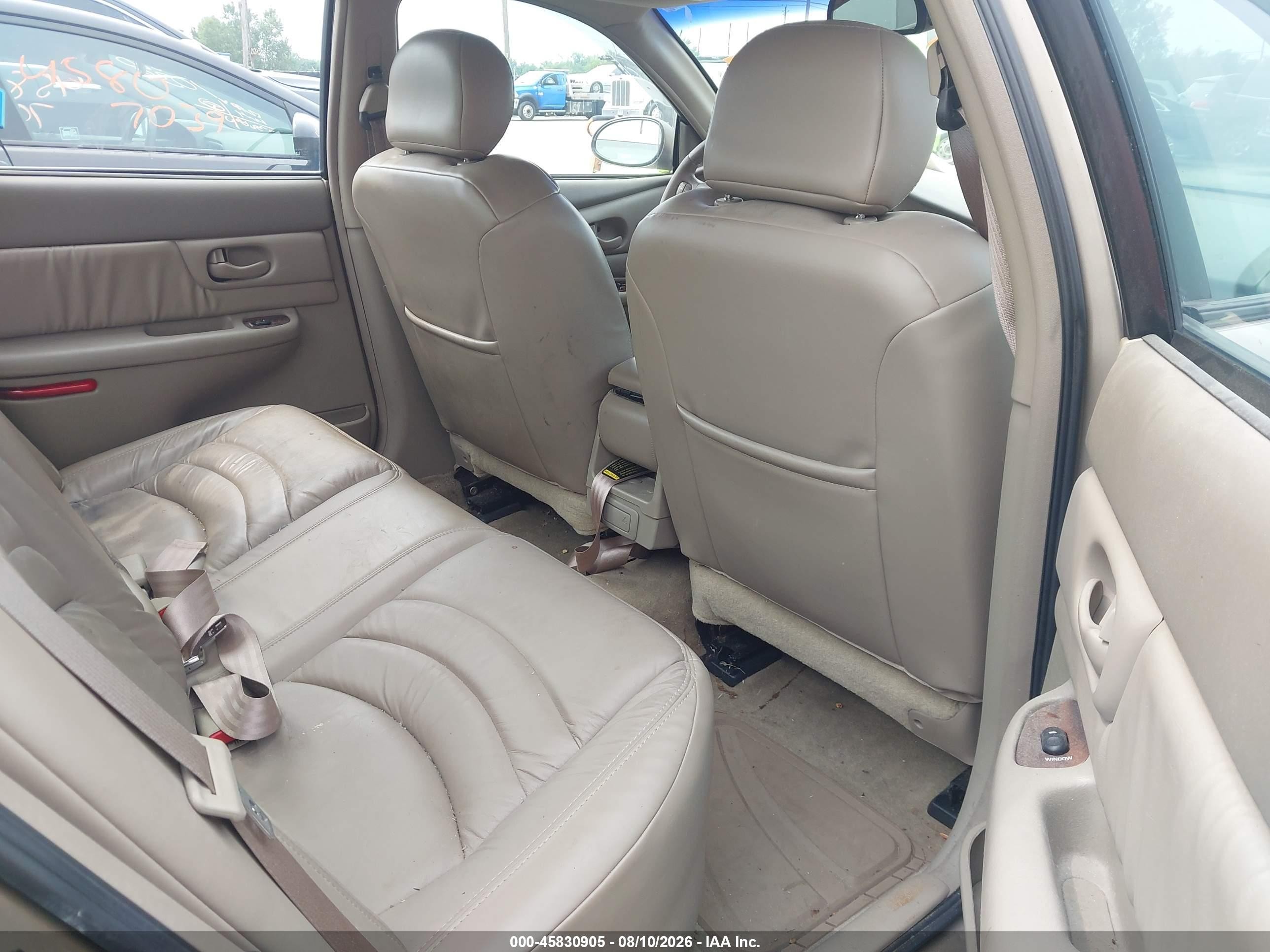 2001 Buick Century Limited Tan vin: 2G4WY55J011170538