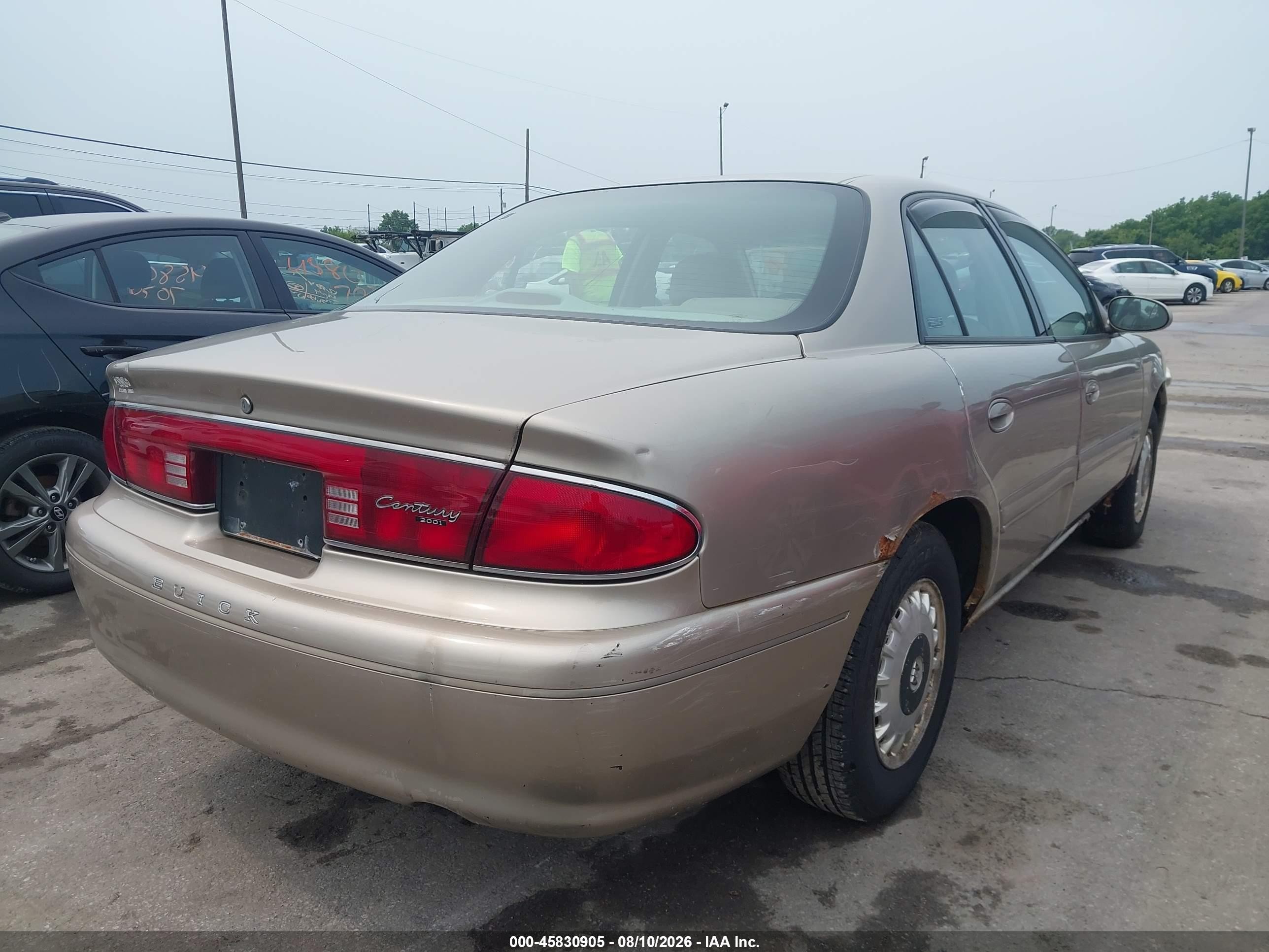 2001 Buick Century Limited Tan vin: 2G4WY55J011170538