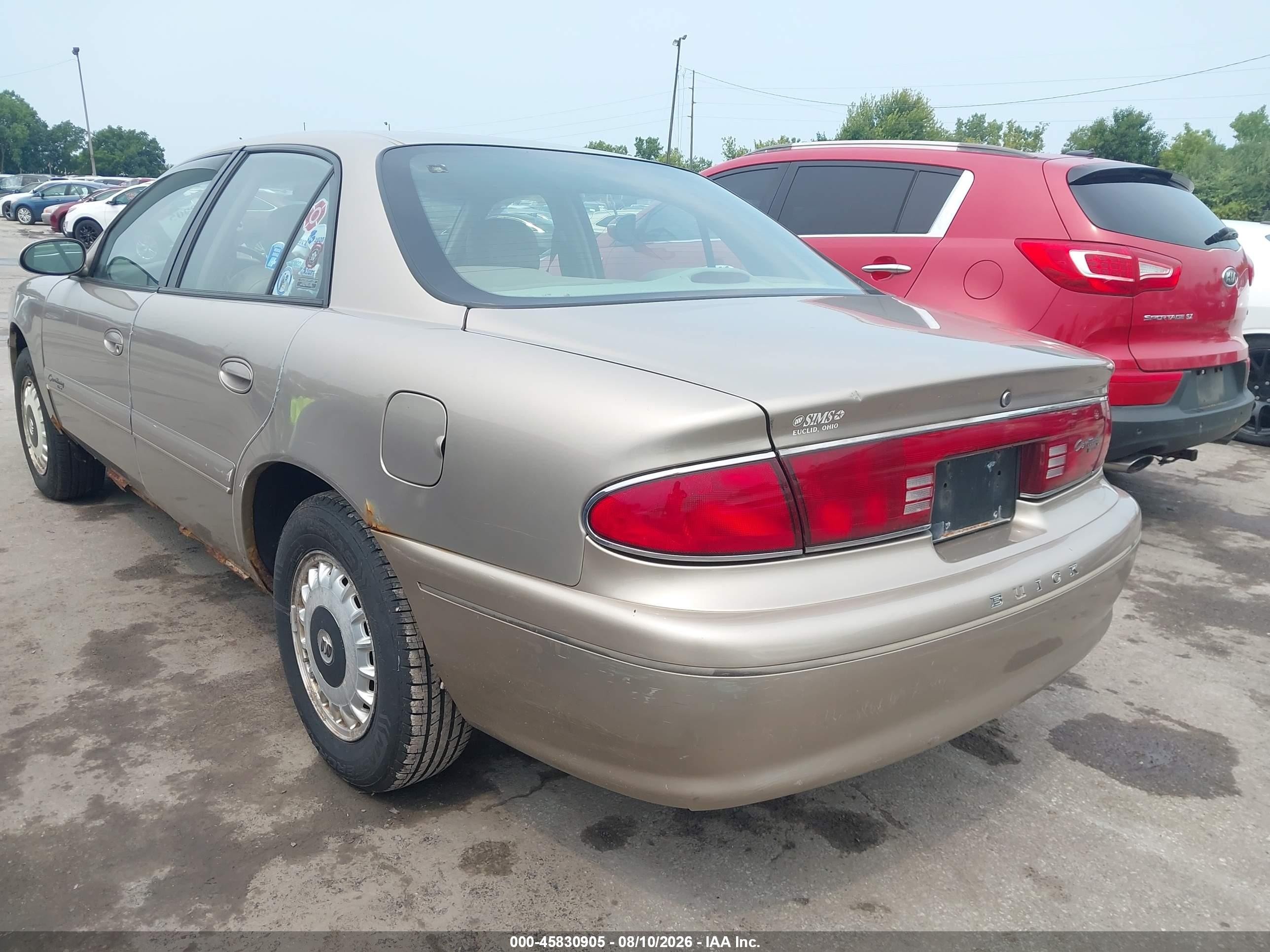 2001 Buick Century Limited Tan vin: 2G4WY55J011170538
