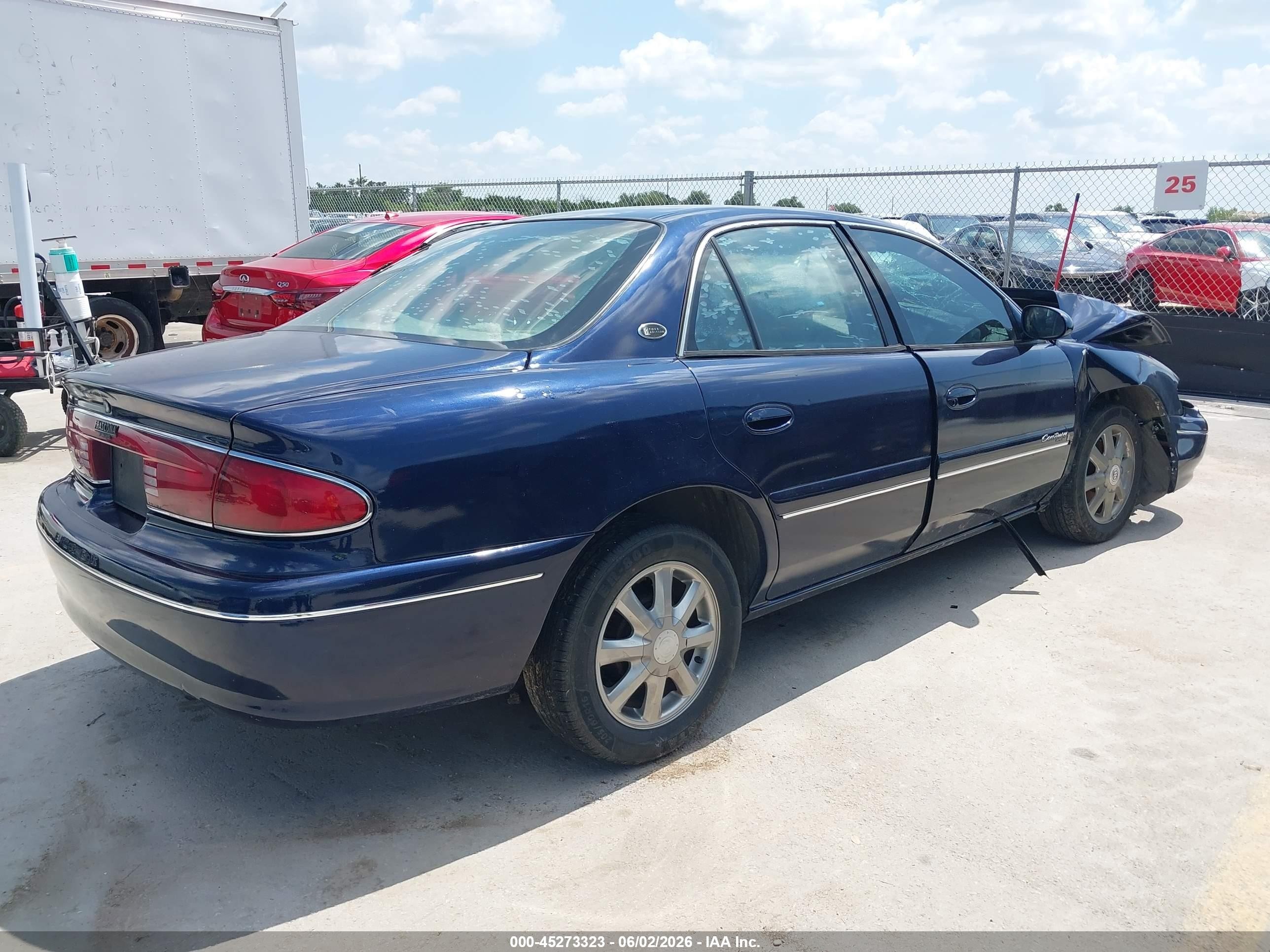 2002 Buick Century Limited Blue vin: 2G4WY55J021119252
