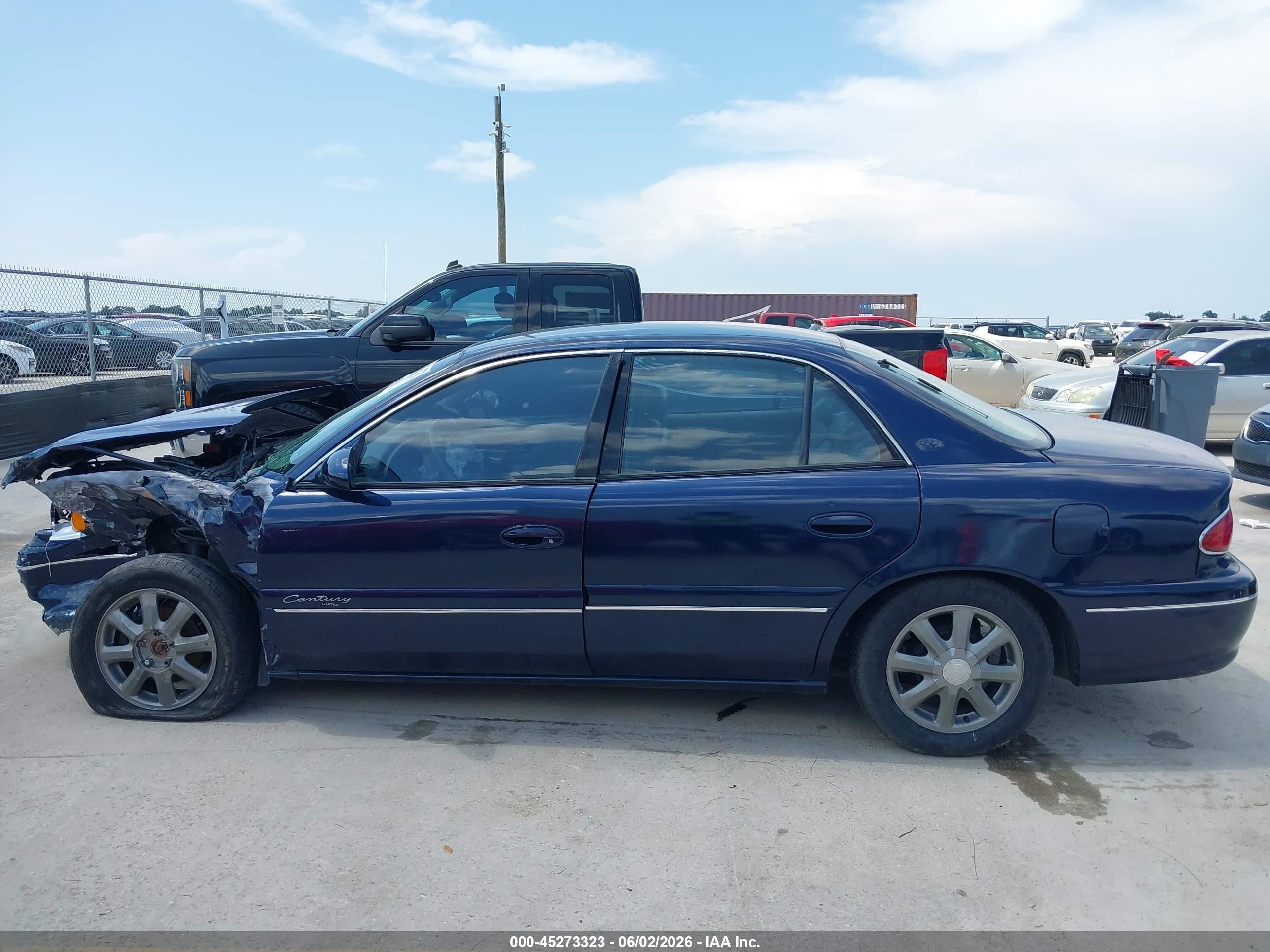 2002 Buick Century Limited Blue vin: 2G4WY55J021119252